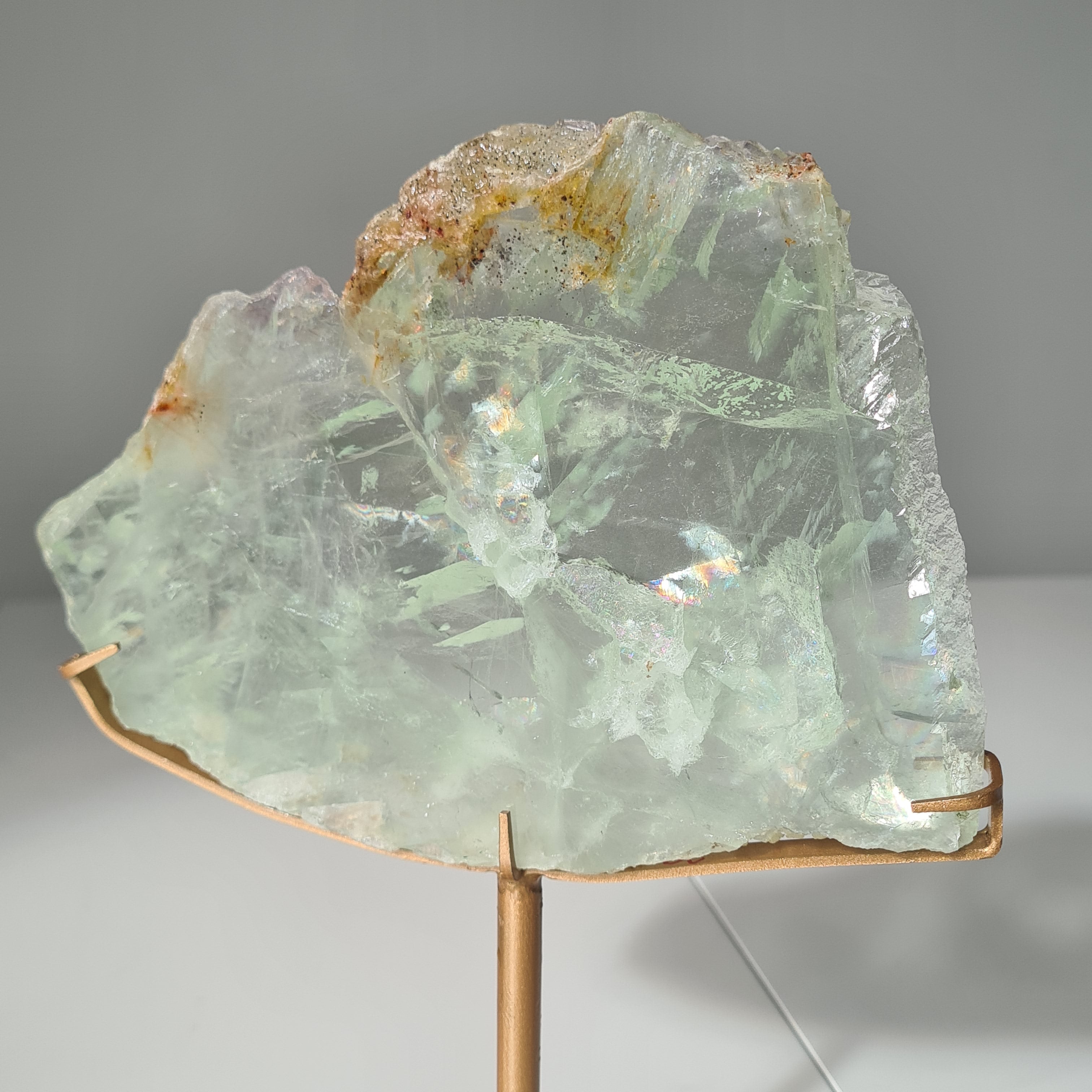 Frozen Lake of Dreams Fluorite Portal on Stand | 21 cm with stand