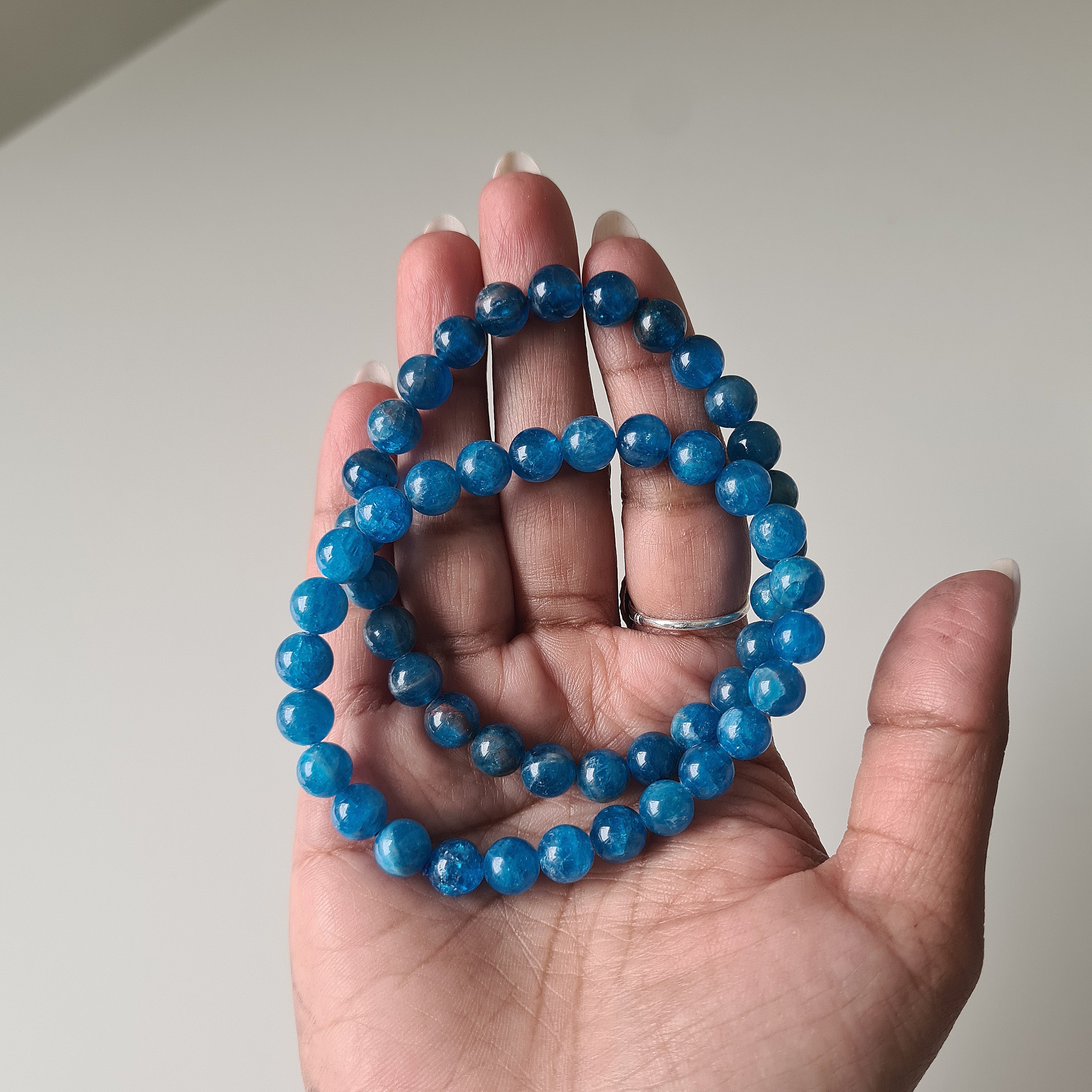 Blue Apatite Gemmy Bracelet | 1 Piece