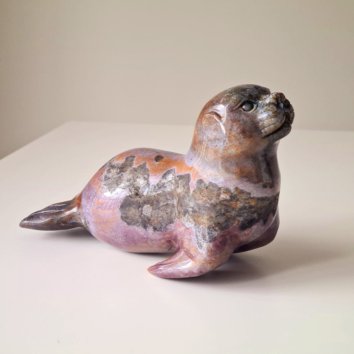 Ocean Jasper Seal Carving 🦭