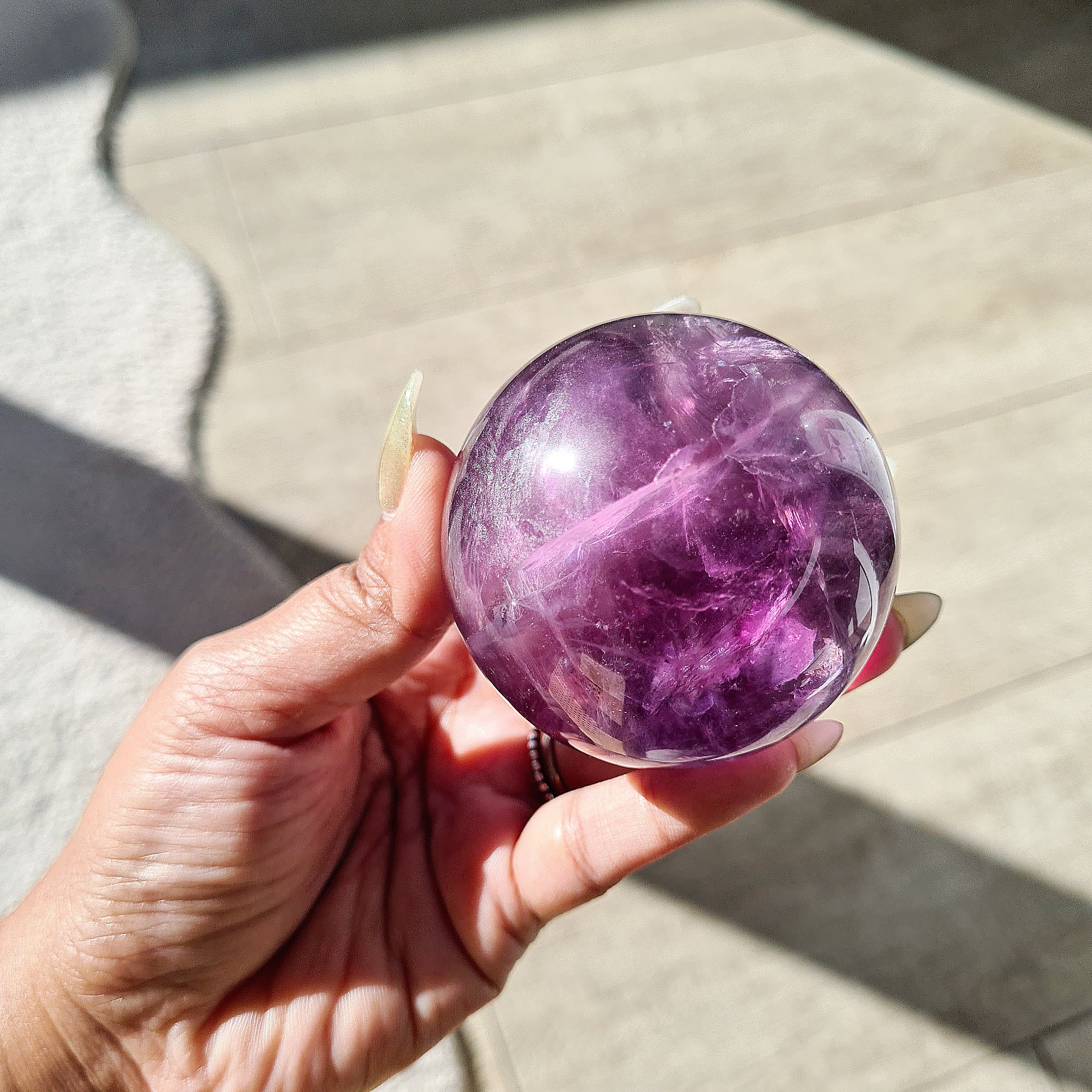 Mermaid & Siren | Purple Fluorite with Stand