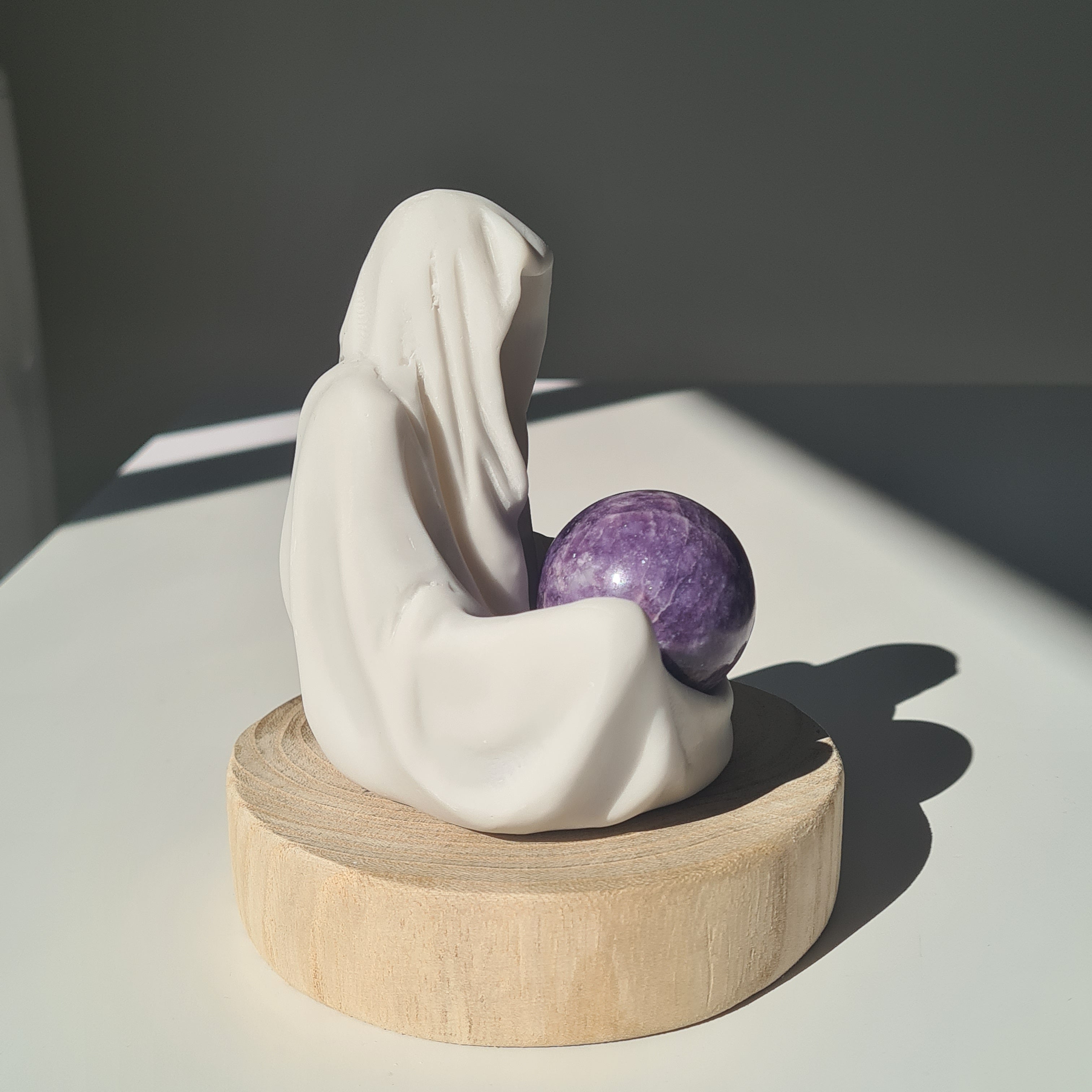 Gate Keeper with Lepidolite Sphere