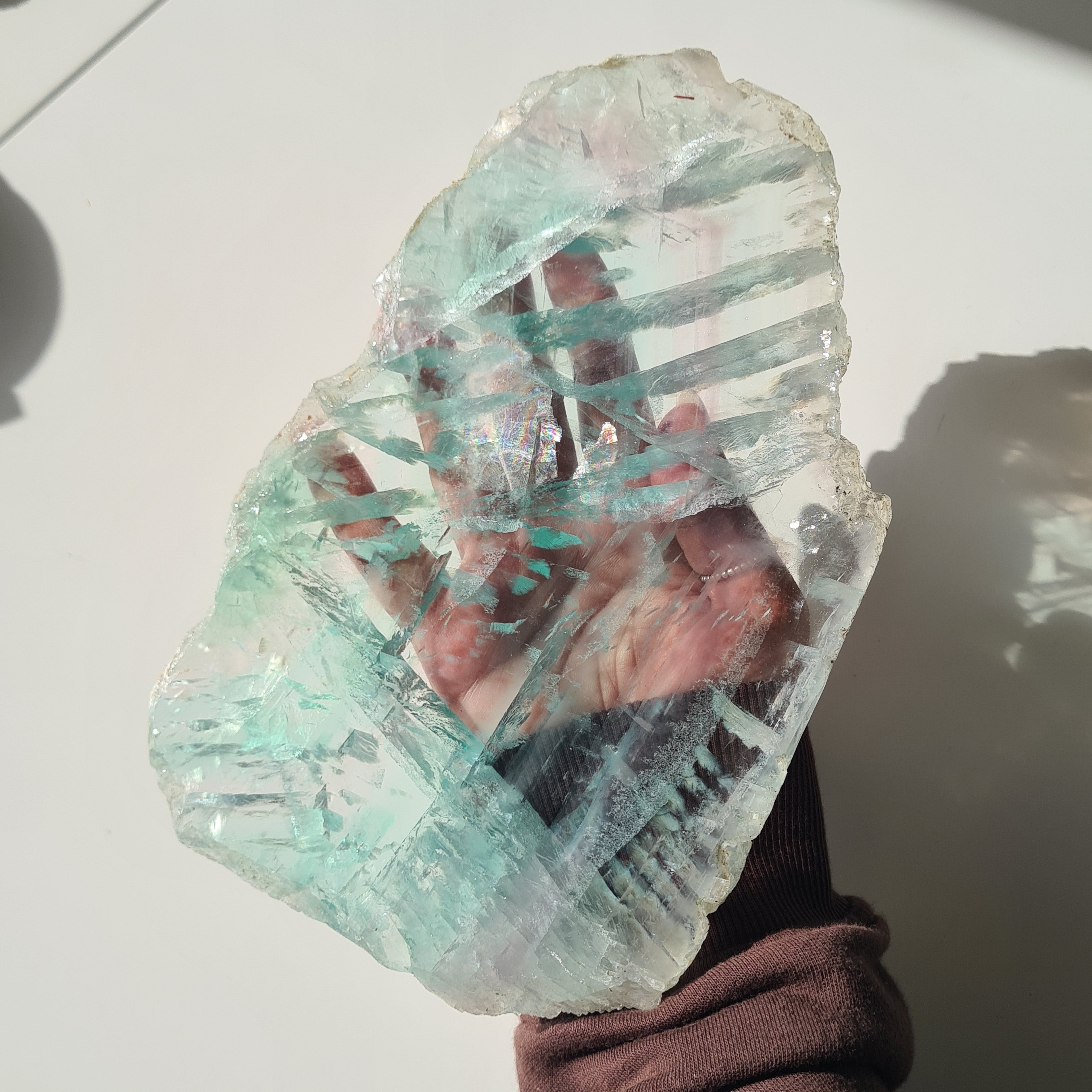 Fluorite Dream Portal On Custom Stand | 33 cm tall with stand