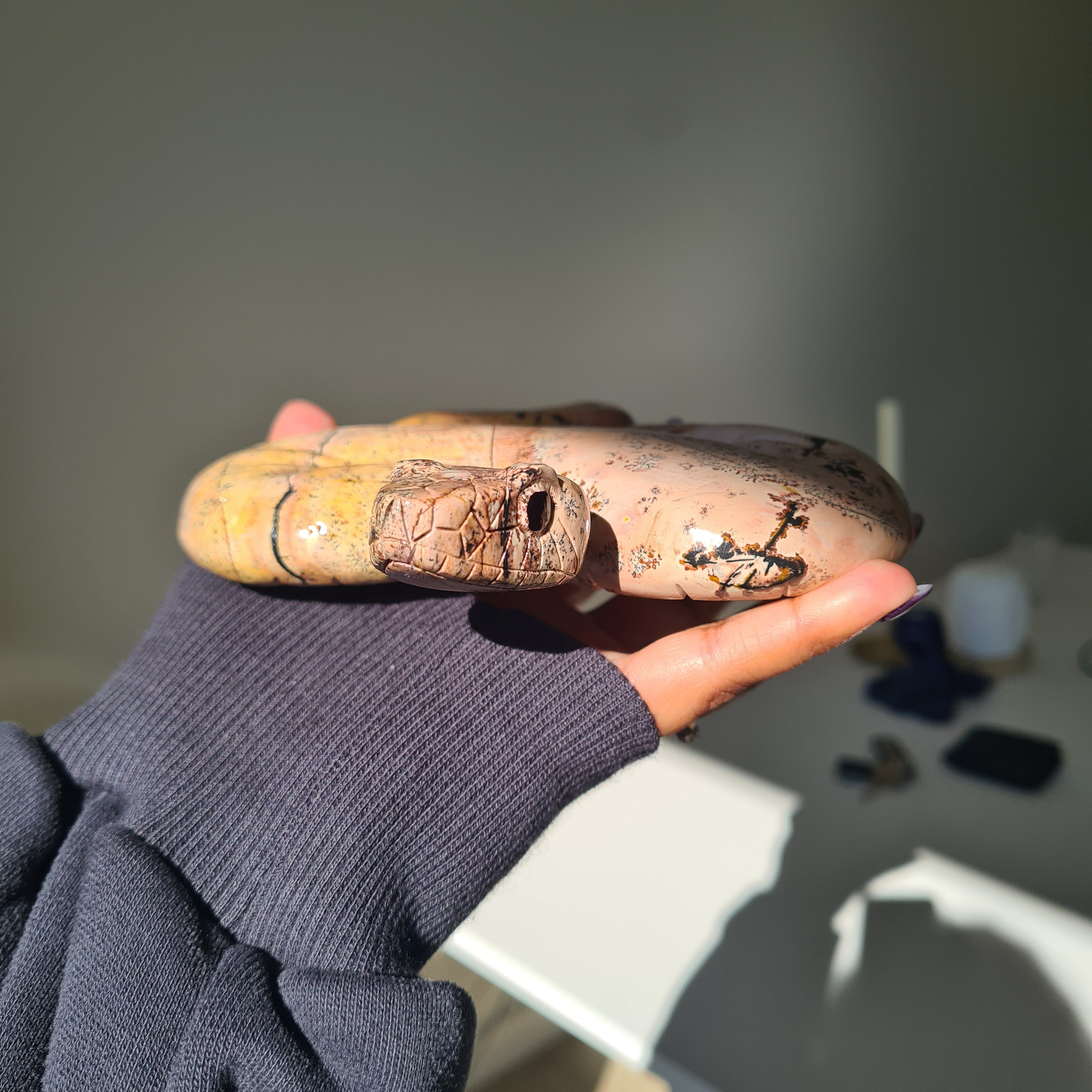Picture Jasper Serpent | A | 538 g | 16 cm