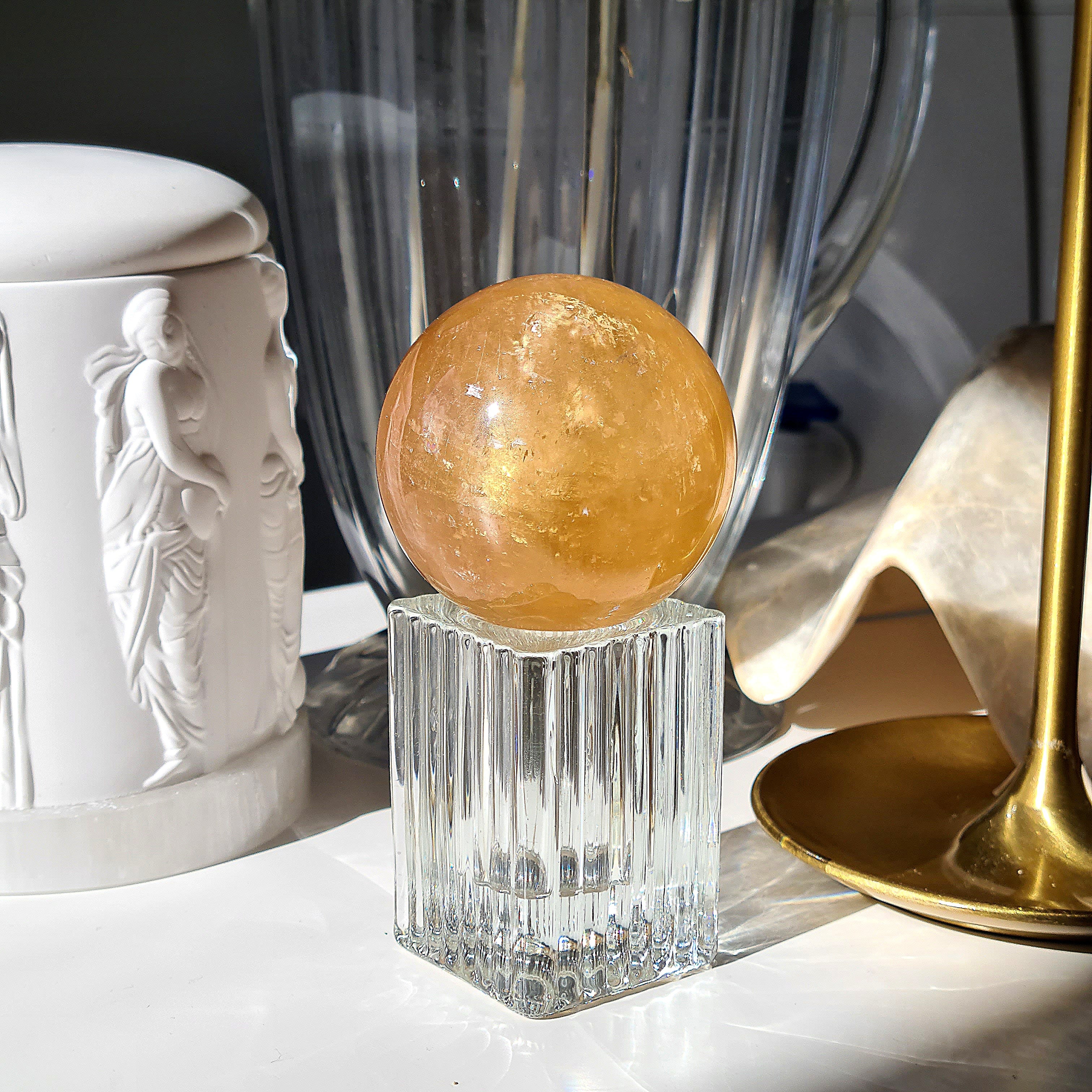 Honey Calcite Sphere 🍯 | 200 g