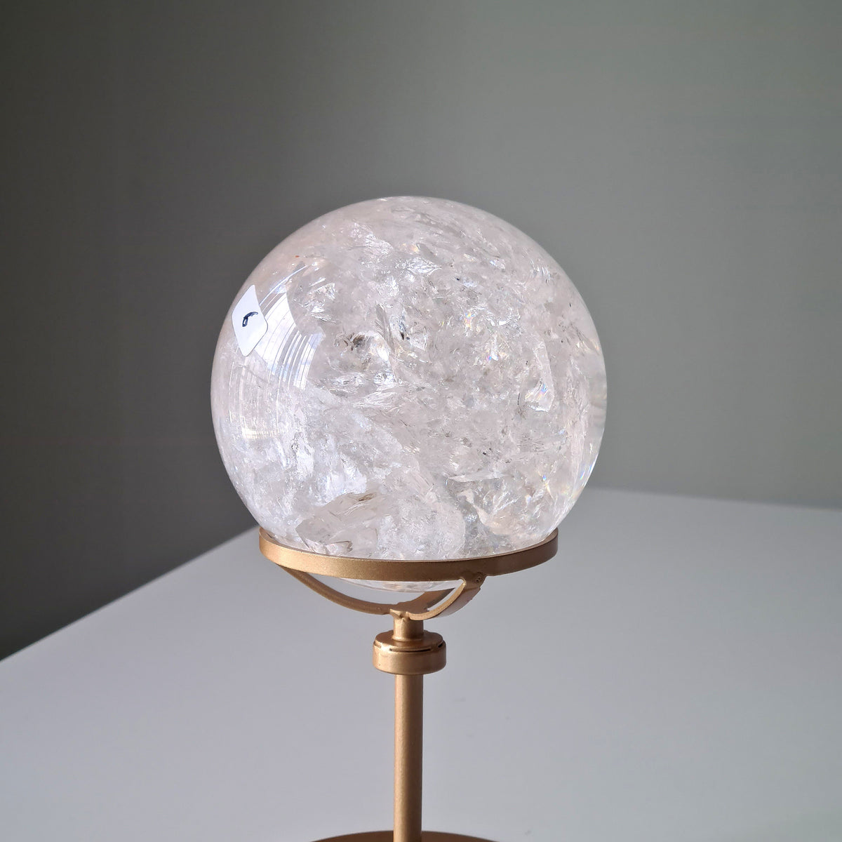 Quartz Sphere With Custom Stand | 1.3 kg | 9.4 cm