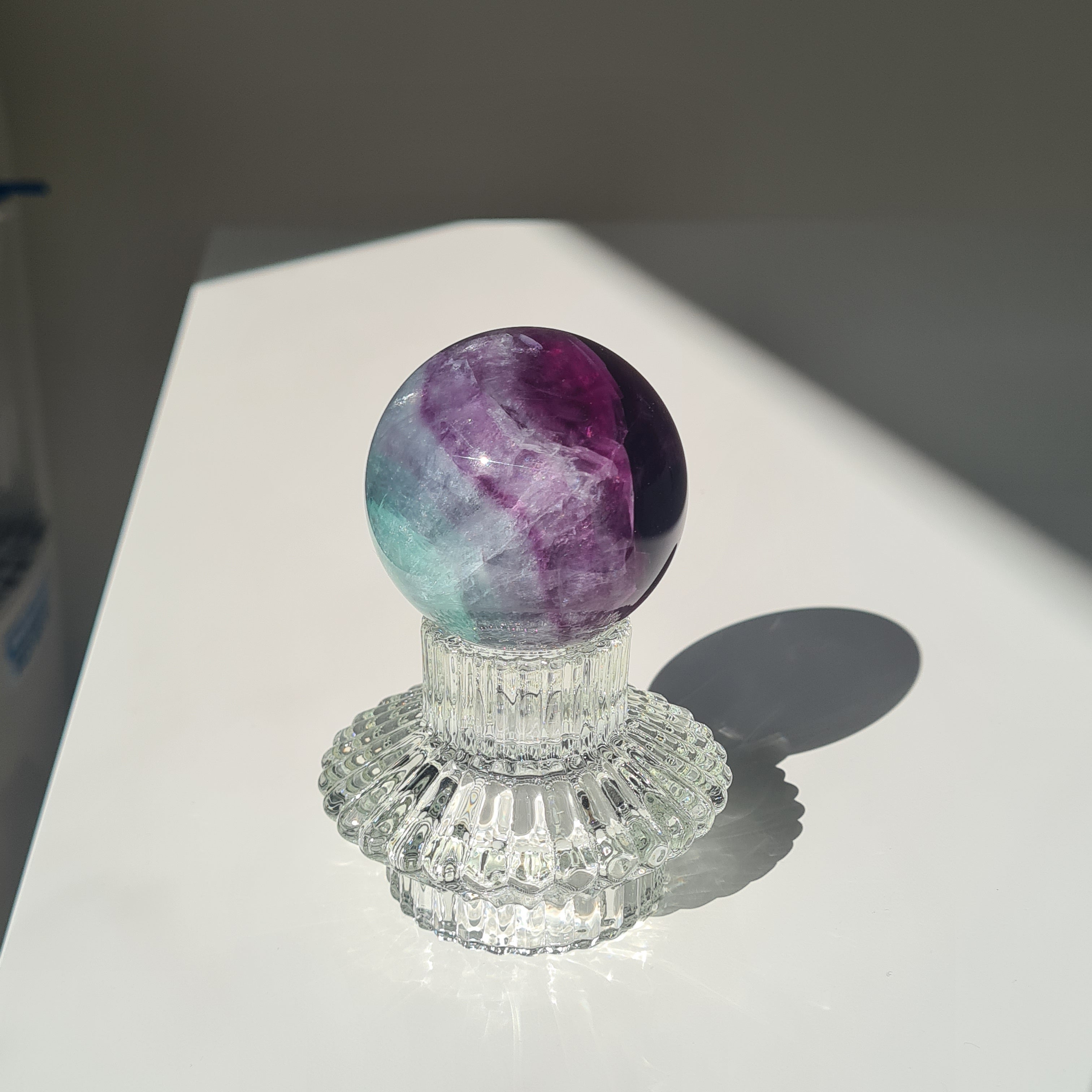 Intergalactic Fluorite with stand | I | 322g | 5.7 cm