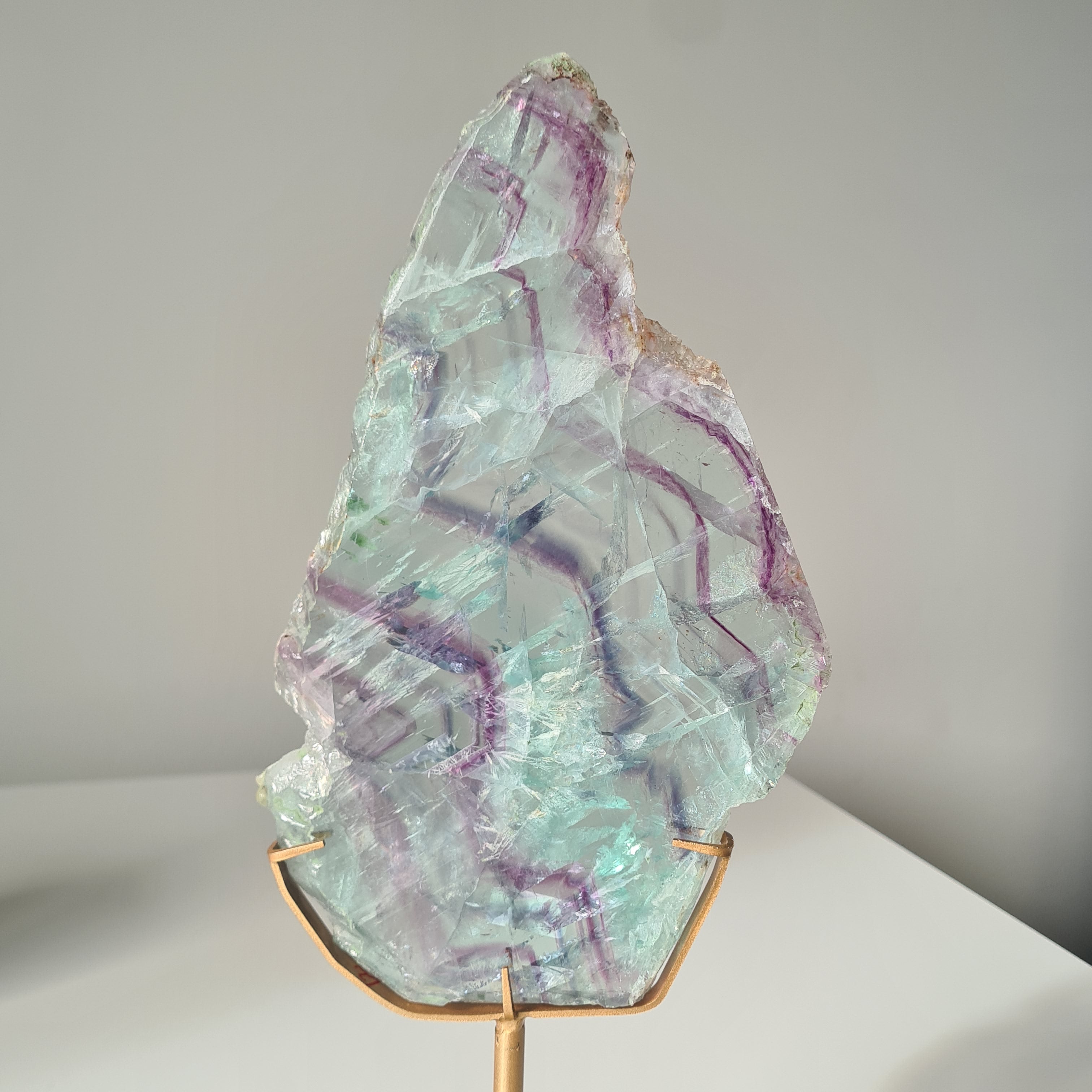 Fluorite Dream Portal On Custom Stand | 33 cm tall with stand