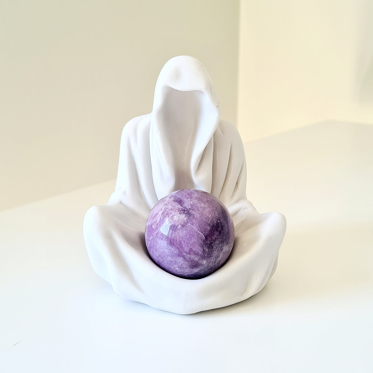 Gate Keeper with Lepidolite Sphere