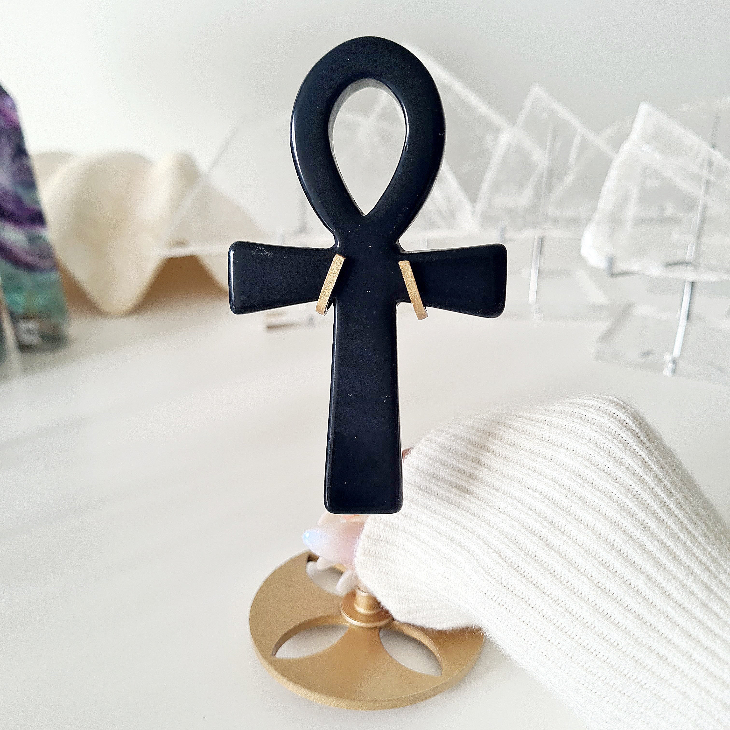 Black Onyx | Ankh | Divine Protection | A