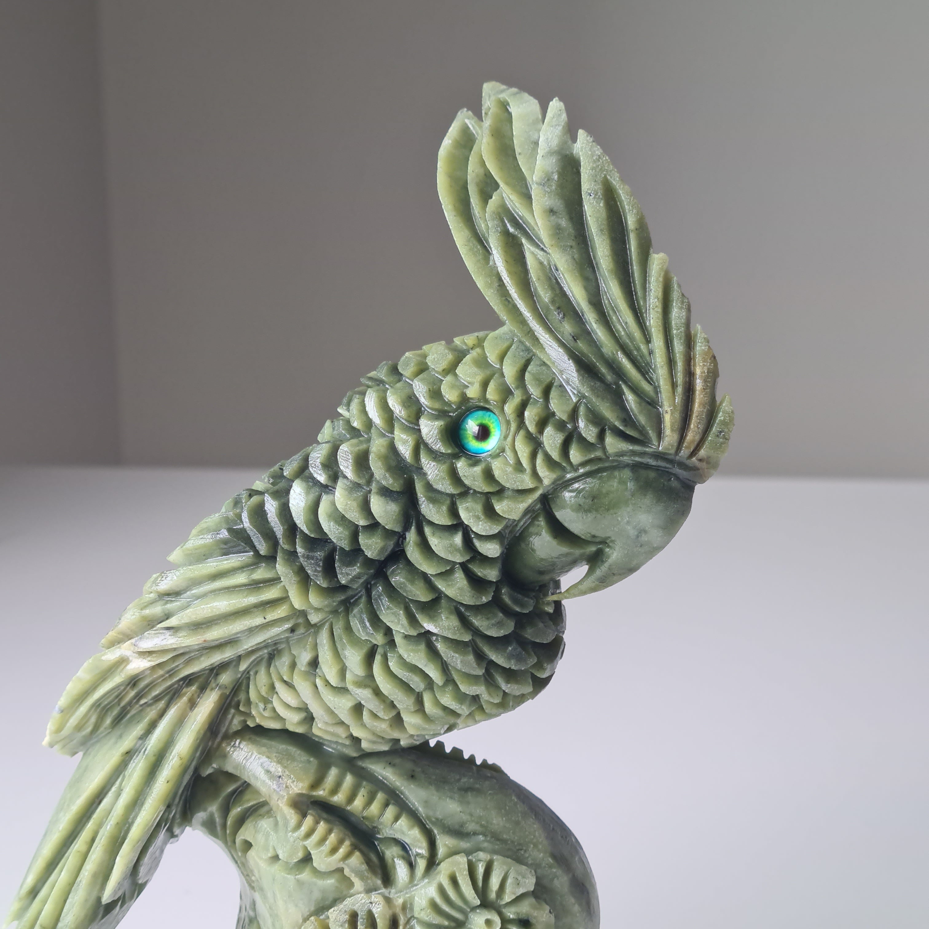 Jade Bird | 20 cm tall |1.3 kg | | Handcarved
