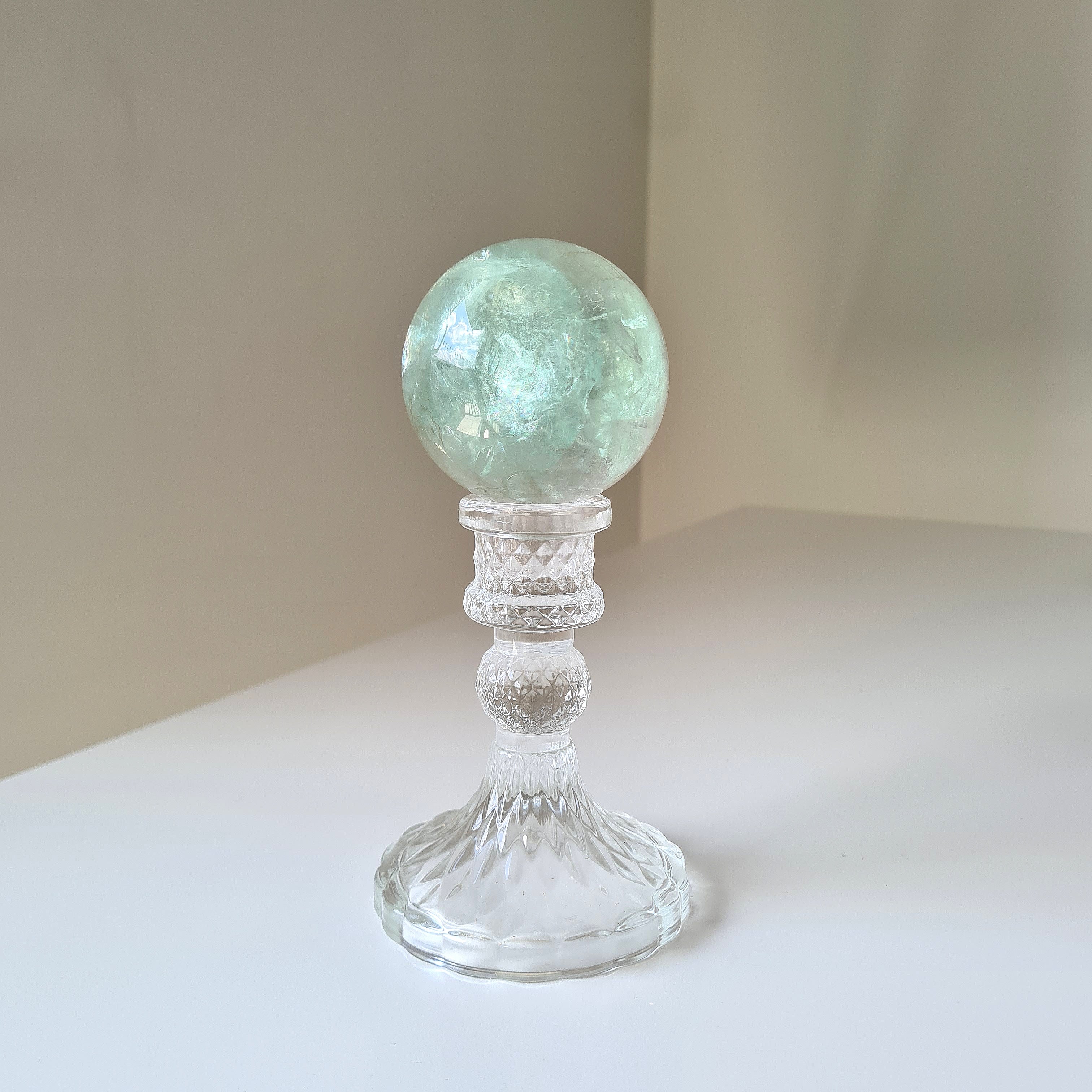 Intergalactic Fluorite with stand | a | 6.1 cm