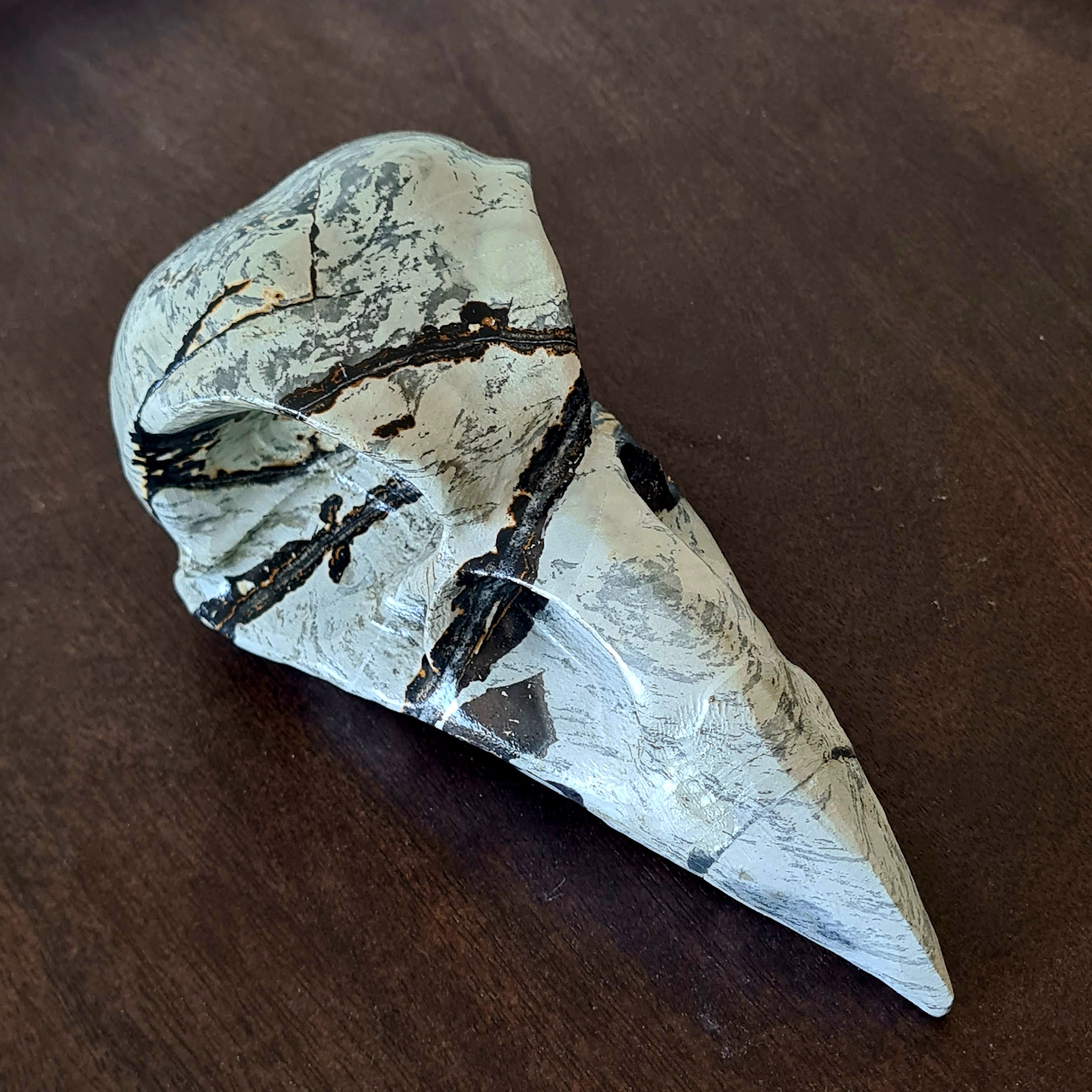 Mystic Picture Jasper Raven Skull | 14 cm | 400 g
