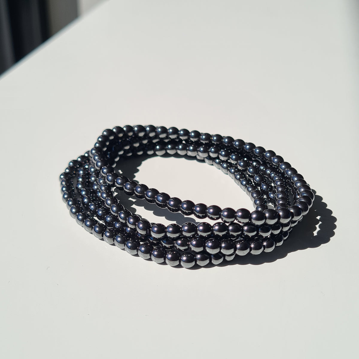 Hematite Crystal Beaded Bracelet | 1 Piece