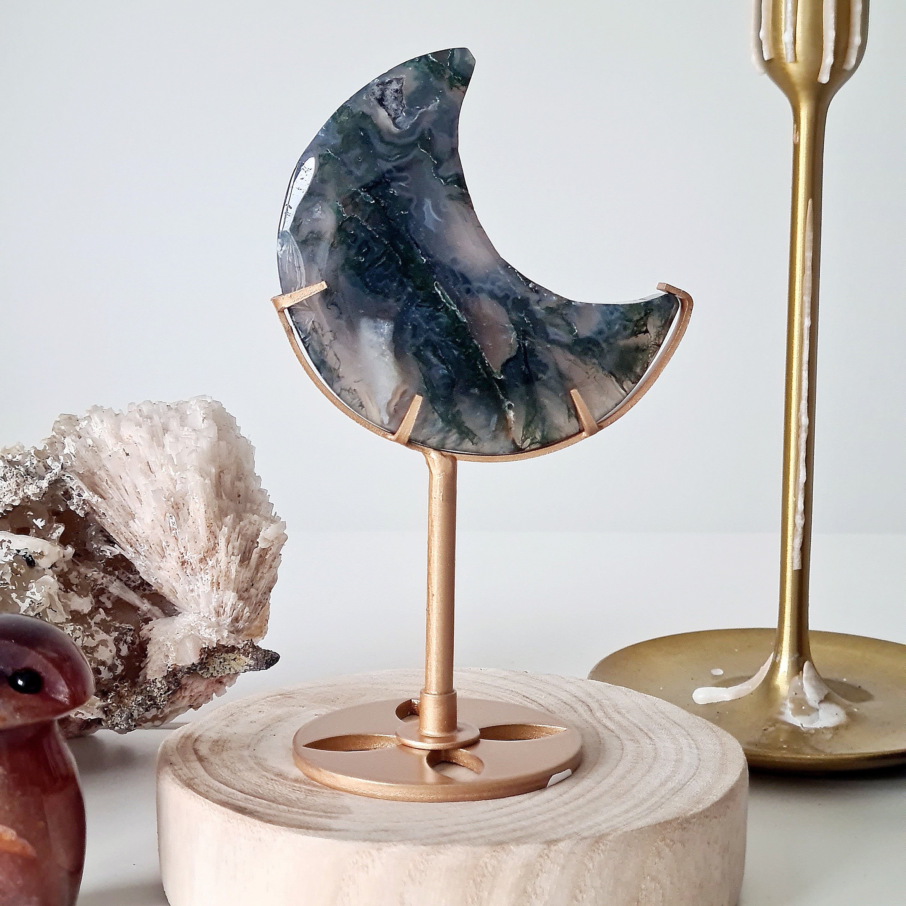 Moss Agate Luna 🌙 | 6 | 8 cm
