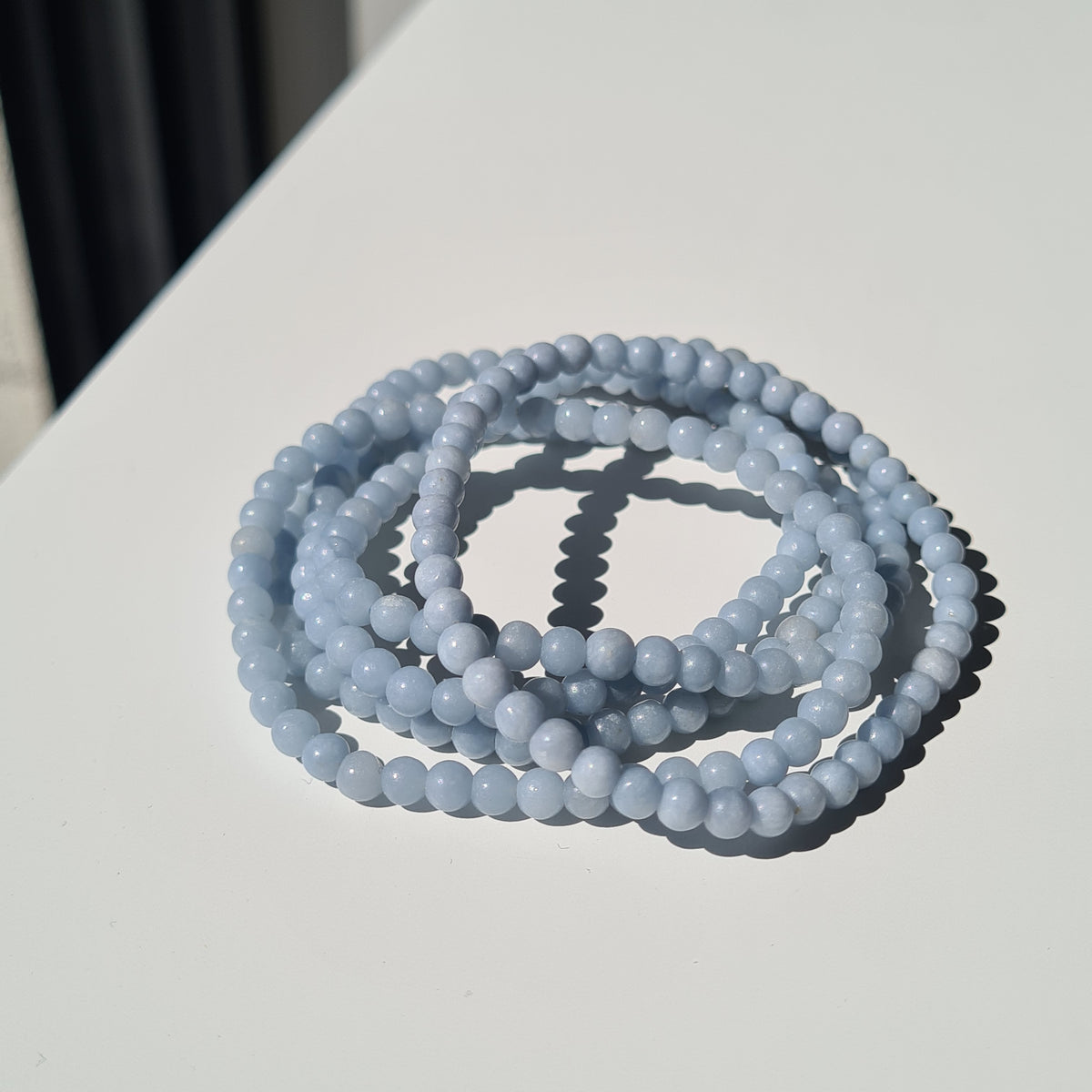 Angelite Crystal Beaded Bracelet | 1 Piece