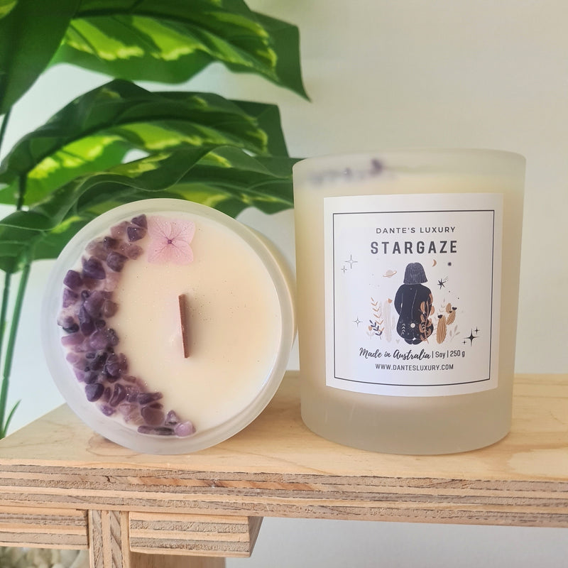 Stargaze | Crystal Candle (Classic)| Peaceful Vibes