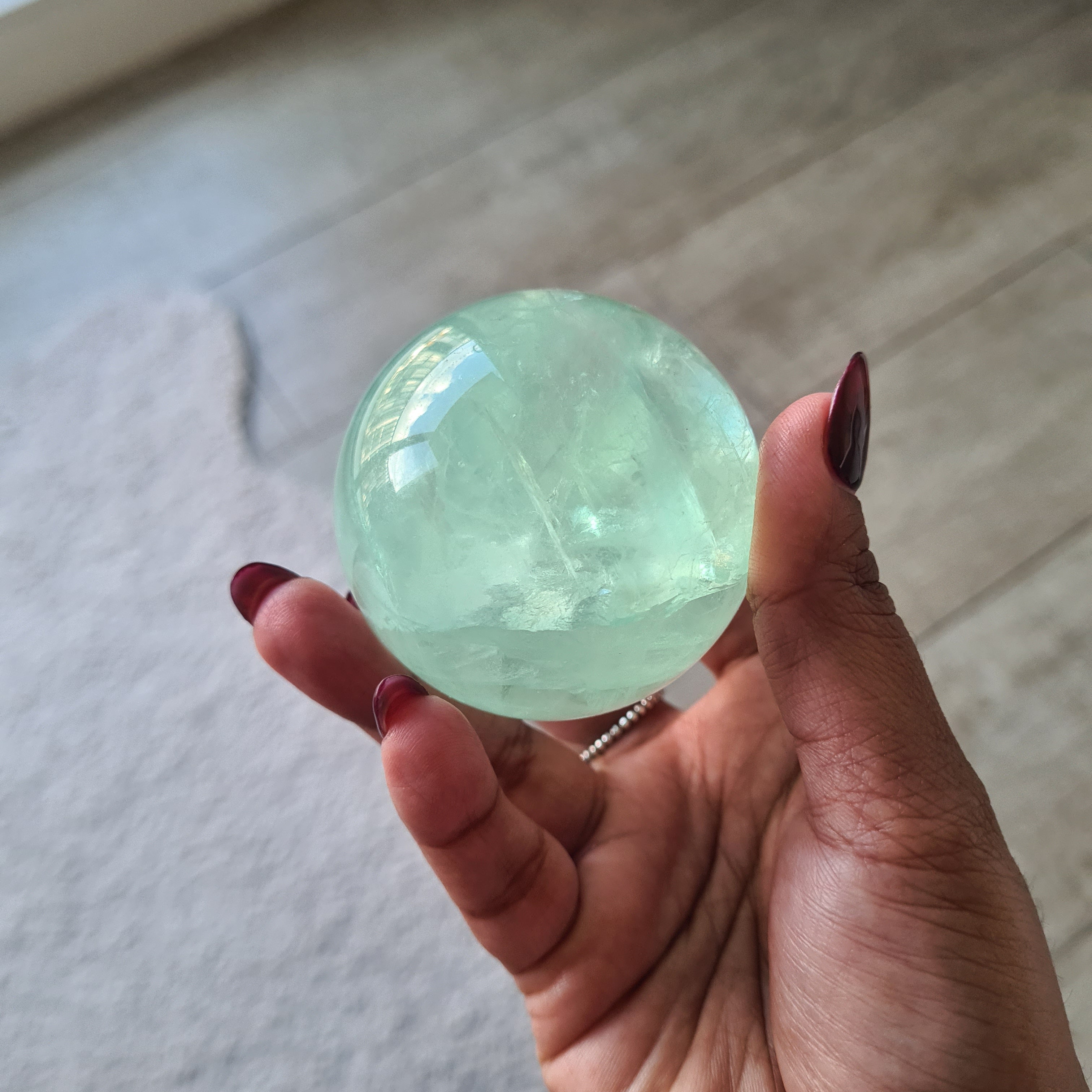 Blue Lake Fluorite with stand  | B |  298 g