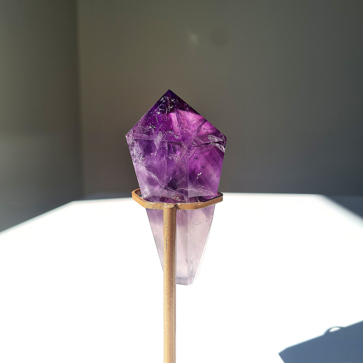 Amethyst Crystal Fairy Wand 🧚‍♀️ | Custom Stand | Piece A