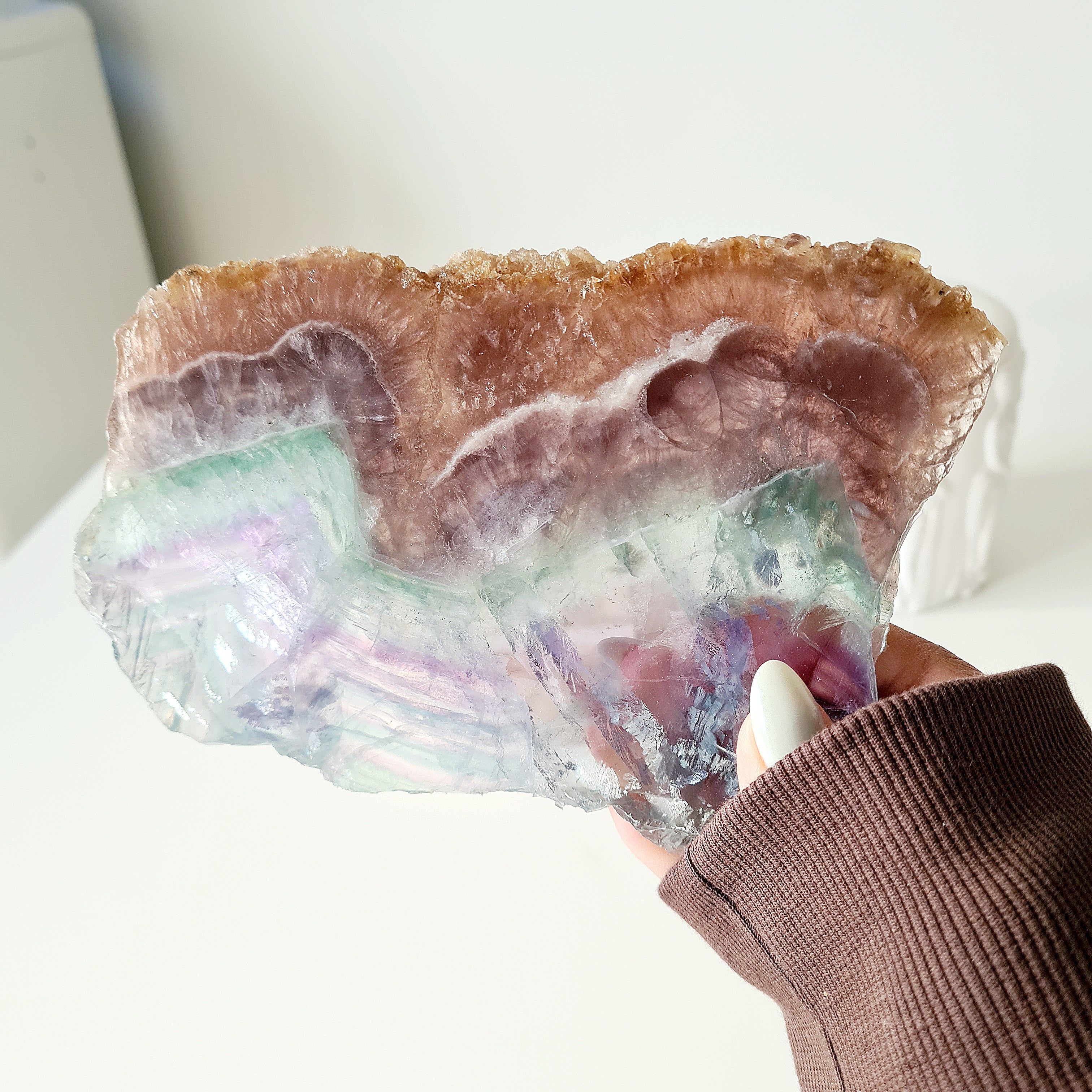 Fluorite Dream Portal 🪞 with stand | 440 g