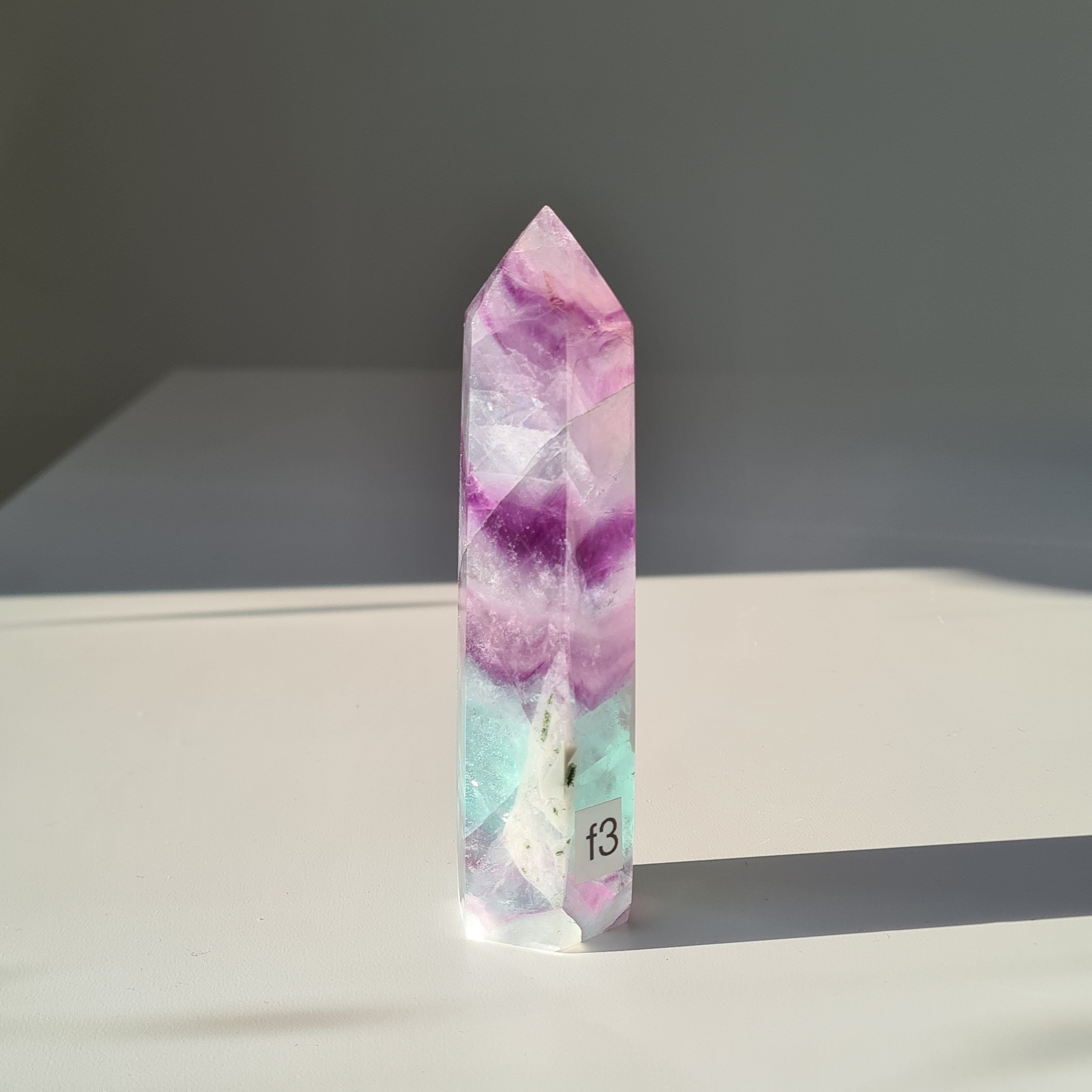 Dreamland Fluorite | f3 | 185 g | 11 cm tall | spinny bottom
