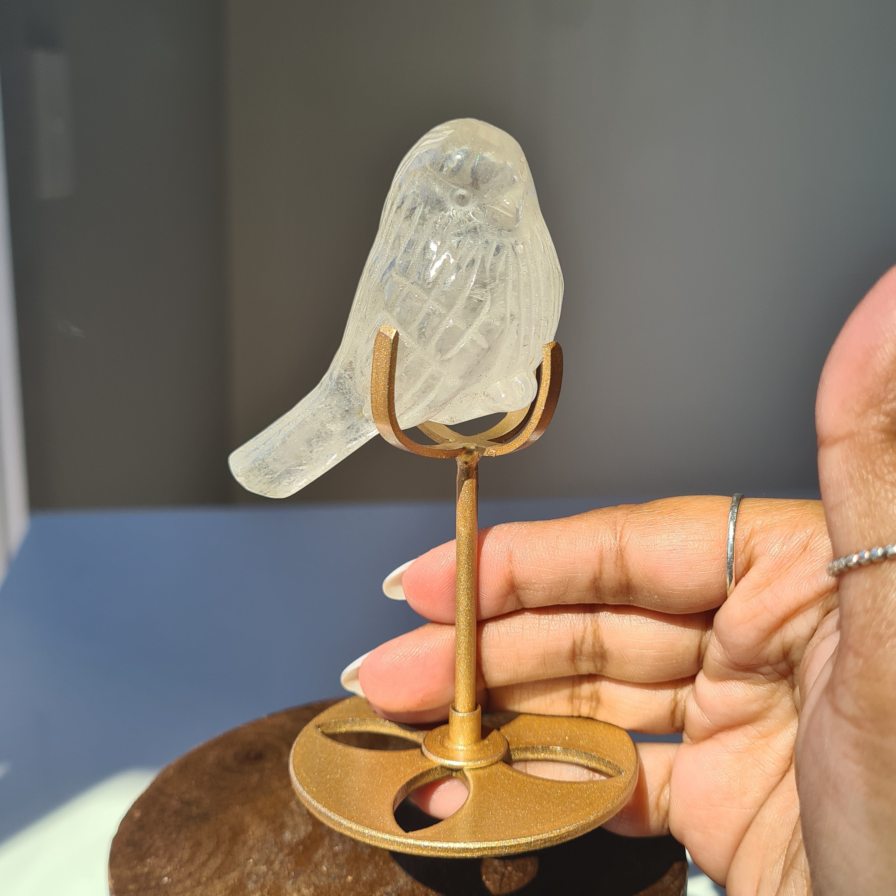 Quartz Bird 🐦 On Stand | Appx 6.5 cm
