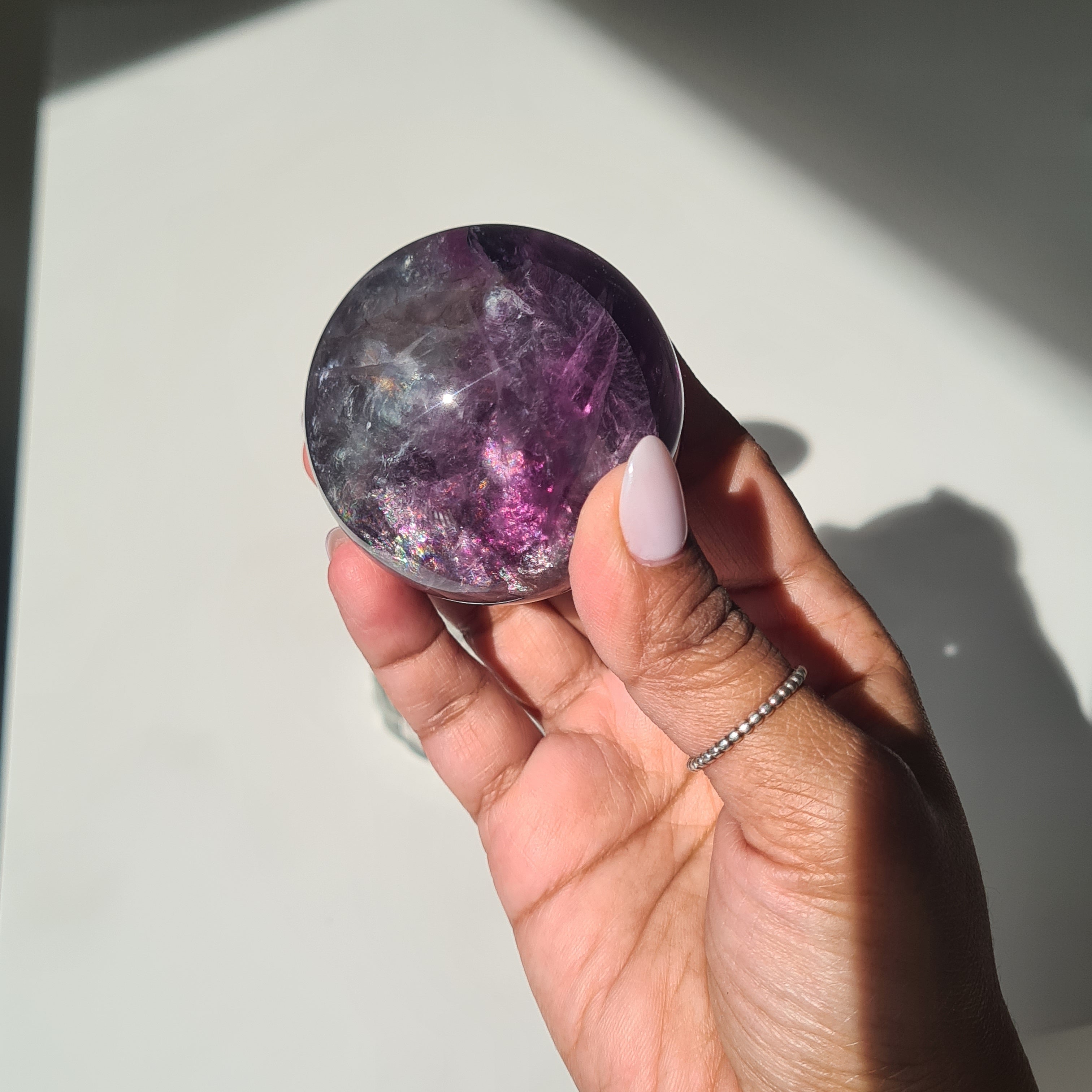 Intergalactic Fluorite with stand | A | 236 g | 5.2 cm