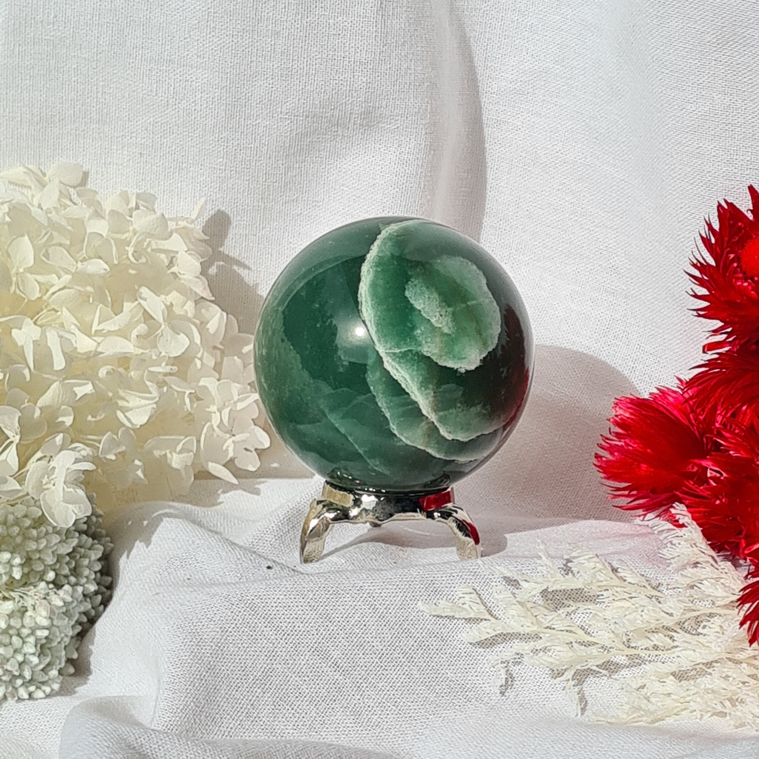 Green Aventurine- Sphere with stand