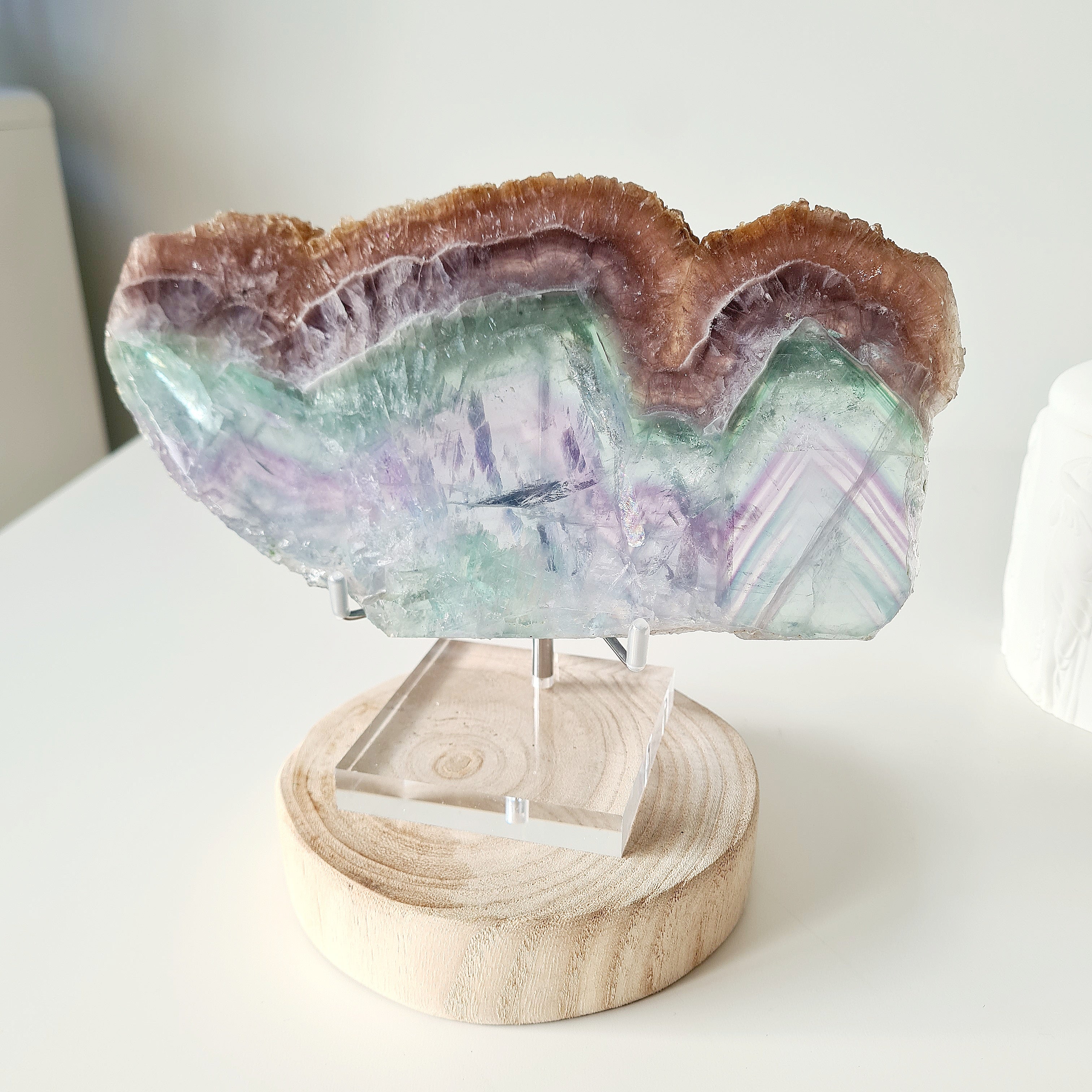 Fluorite Dream Portal 🪞 with stand | 685 g