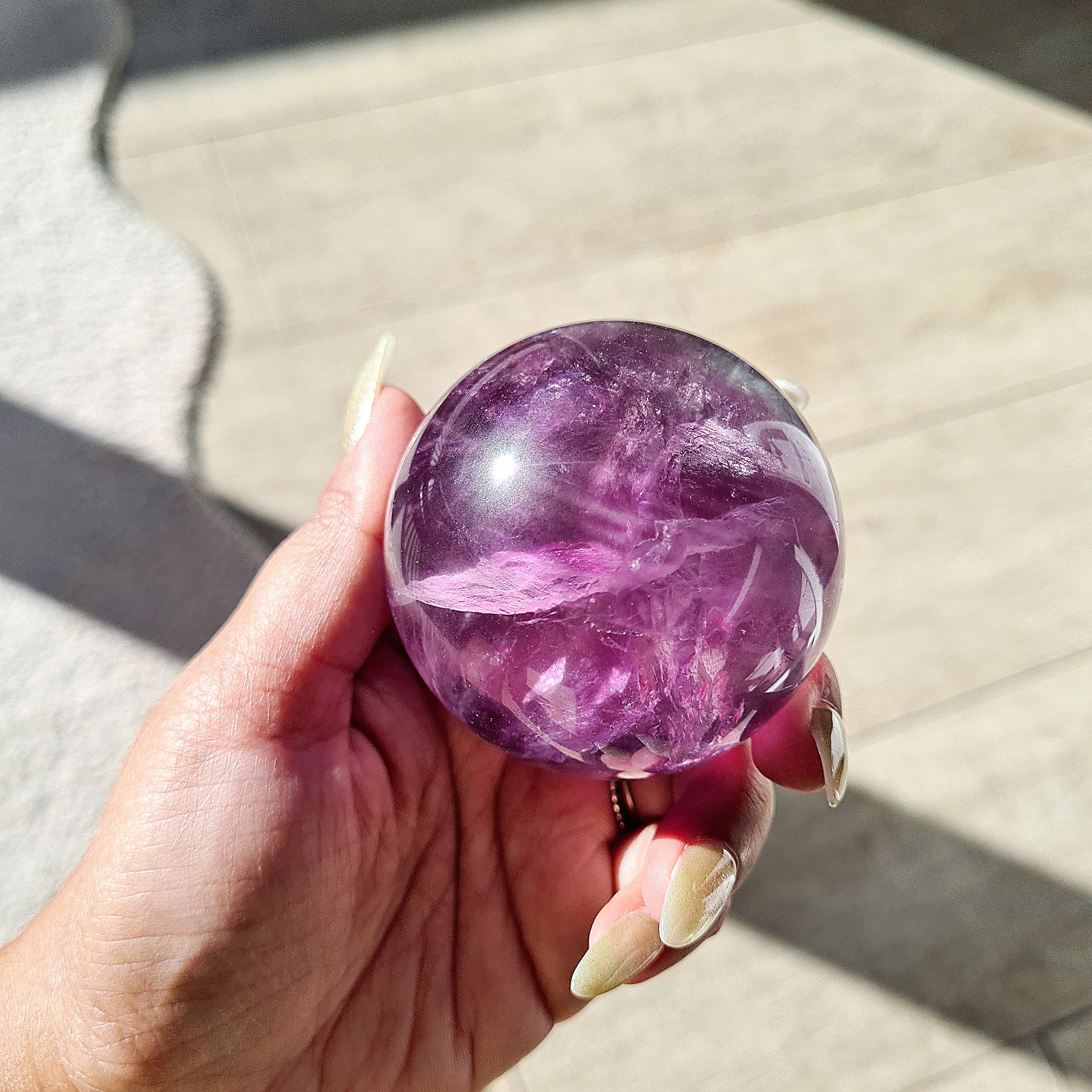 Mermaid & Siren | Purple Fluorite with Stand