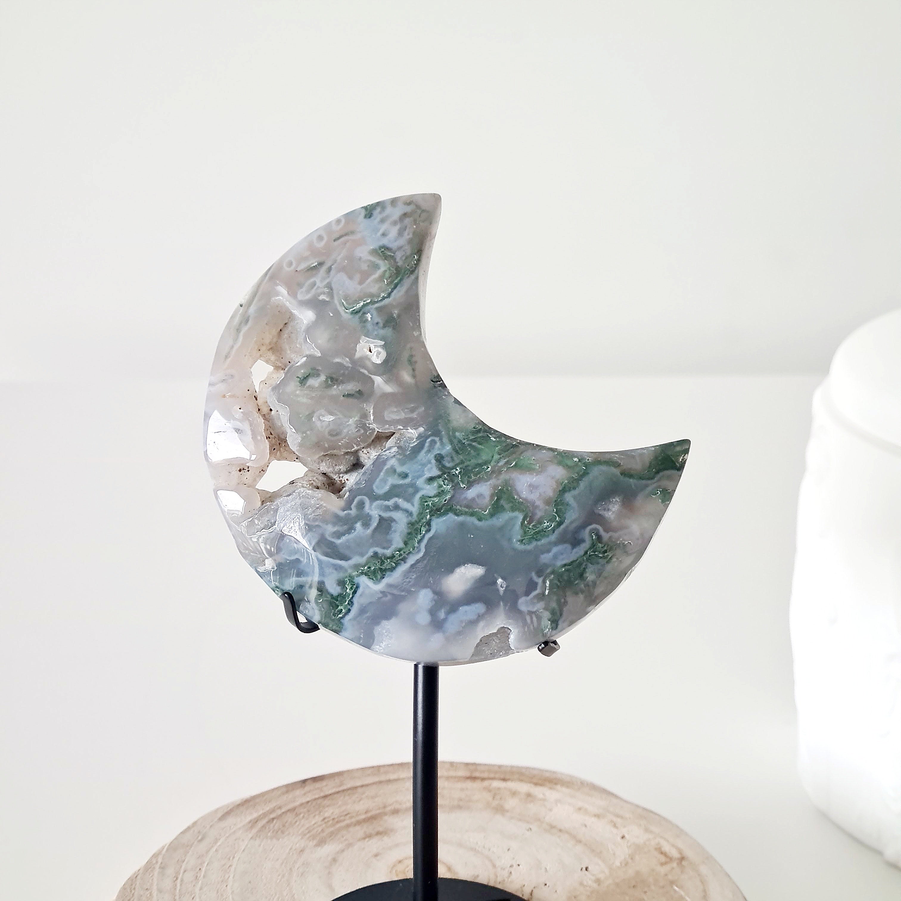 Moss Agate Luna 🌙 | 4 | Small