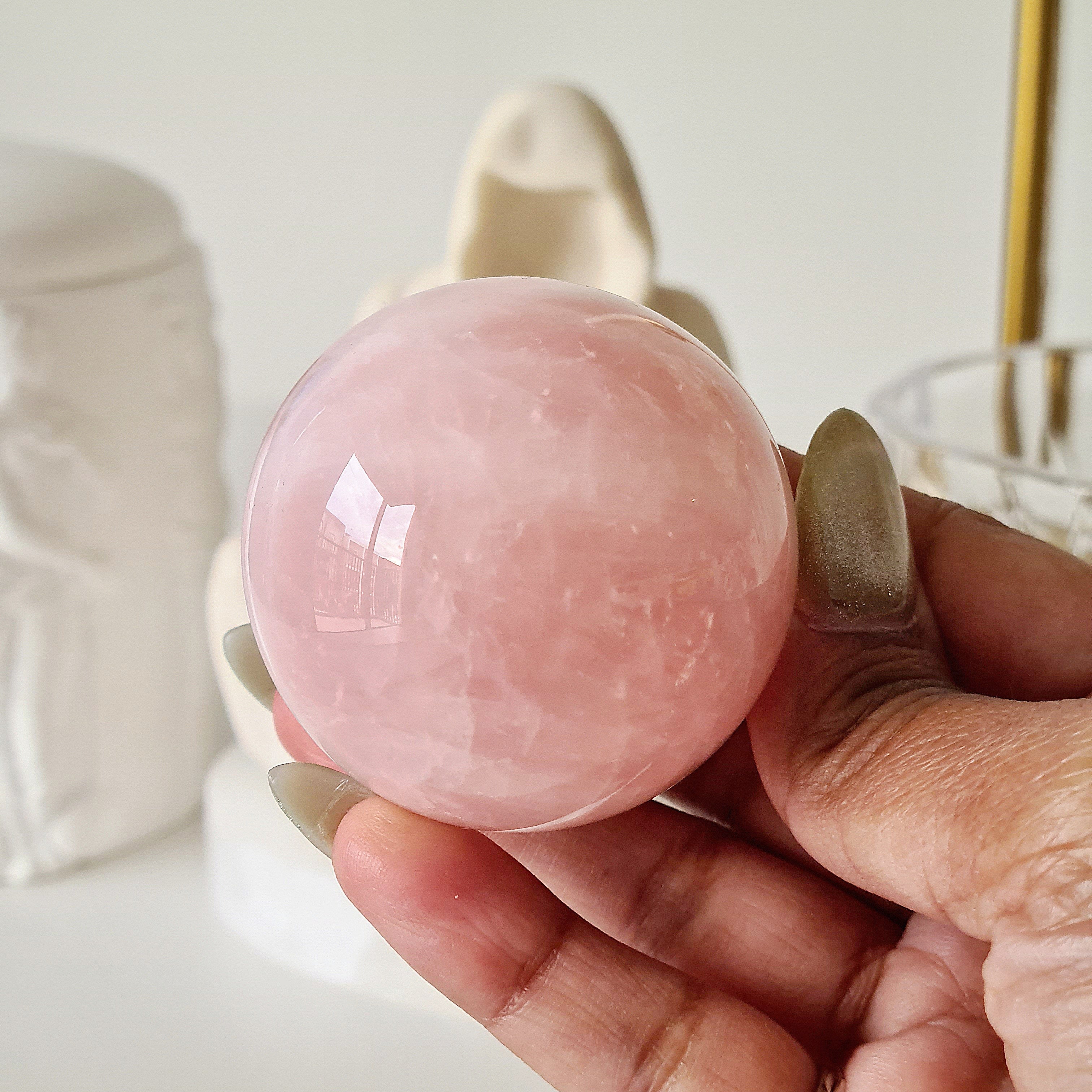 Gate Keeper with Rose Quartz Orb
