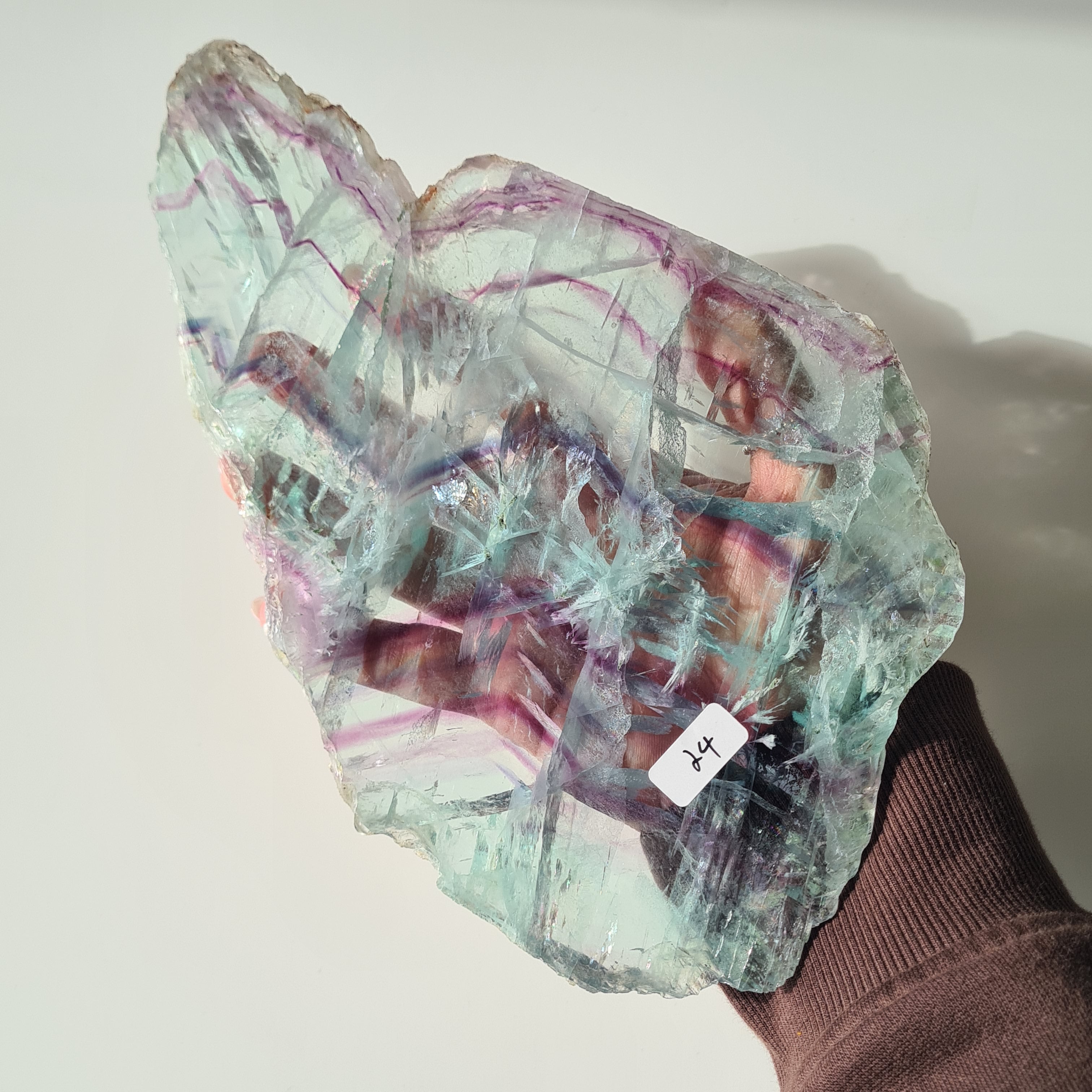 Fluorite Dream Portal On Custom Stand | 31.2 cm tall with stand