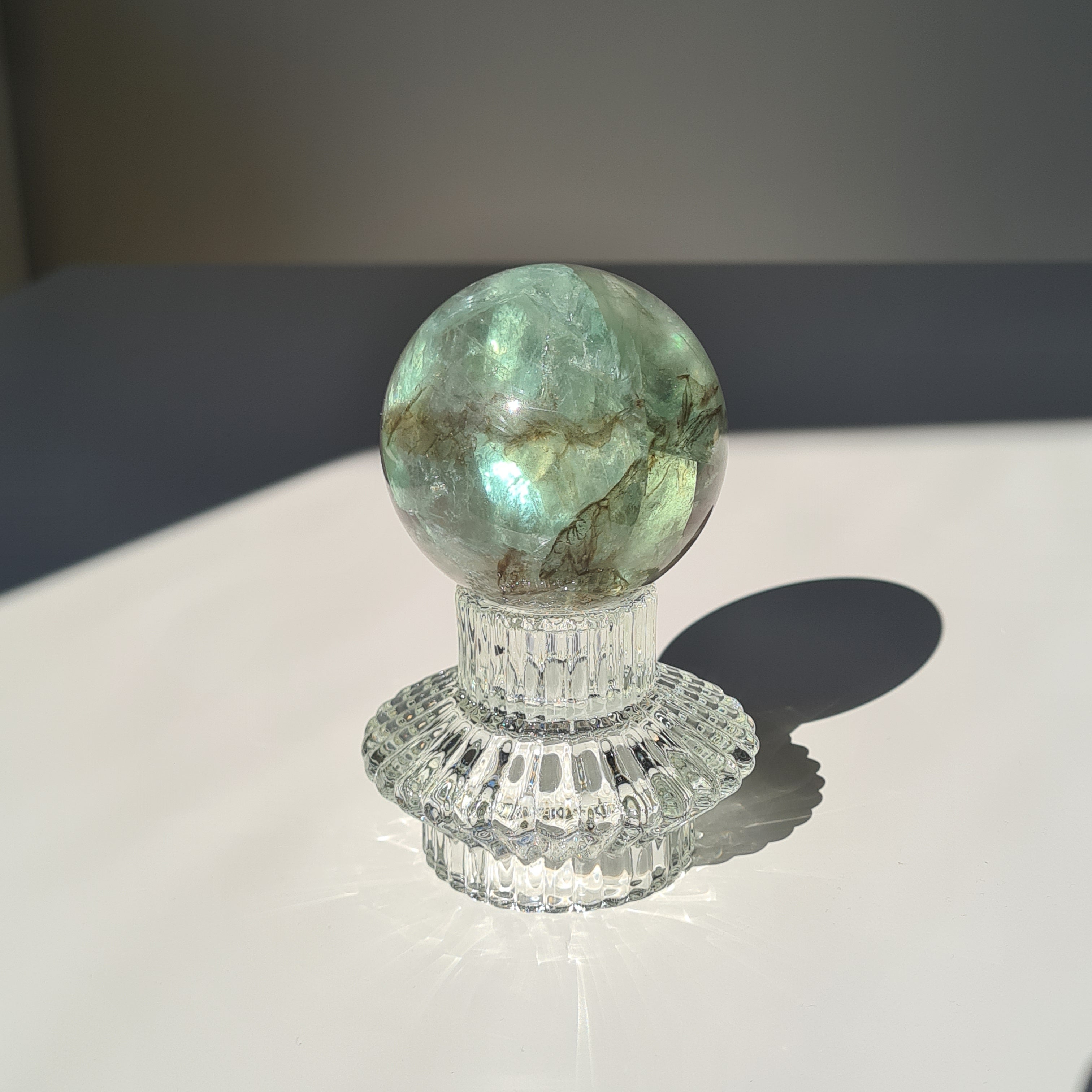 Fluorite Crystal Sphere with stand | A | 450 g