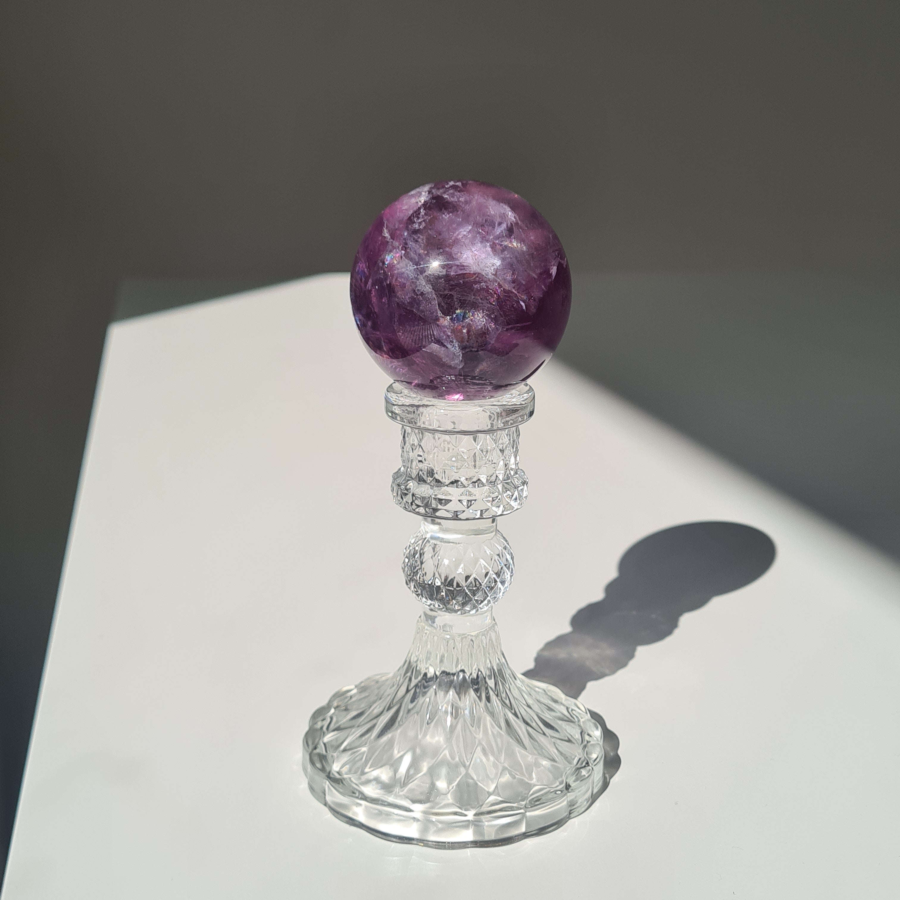 Intergalactic Fluorite with stand | H | 225g | 5.1 cm