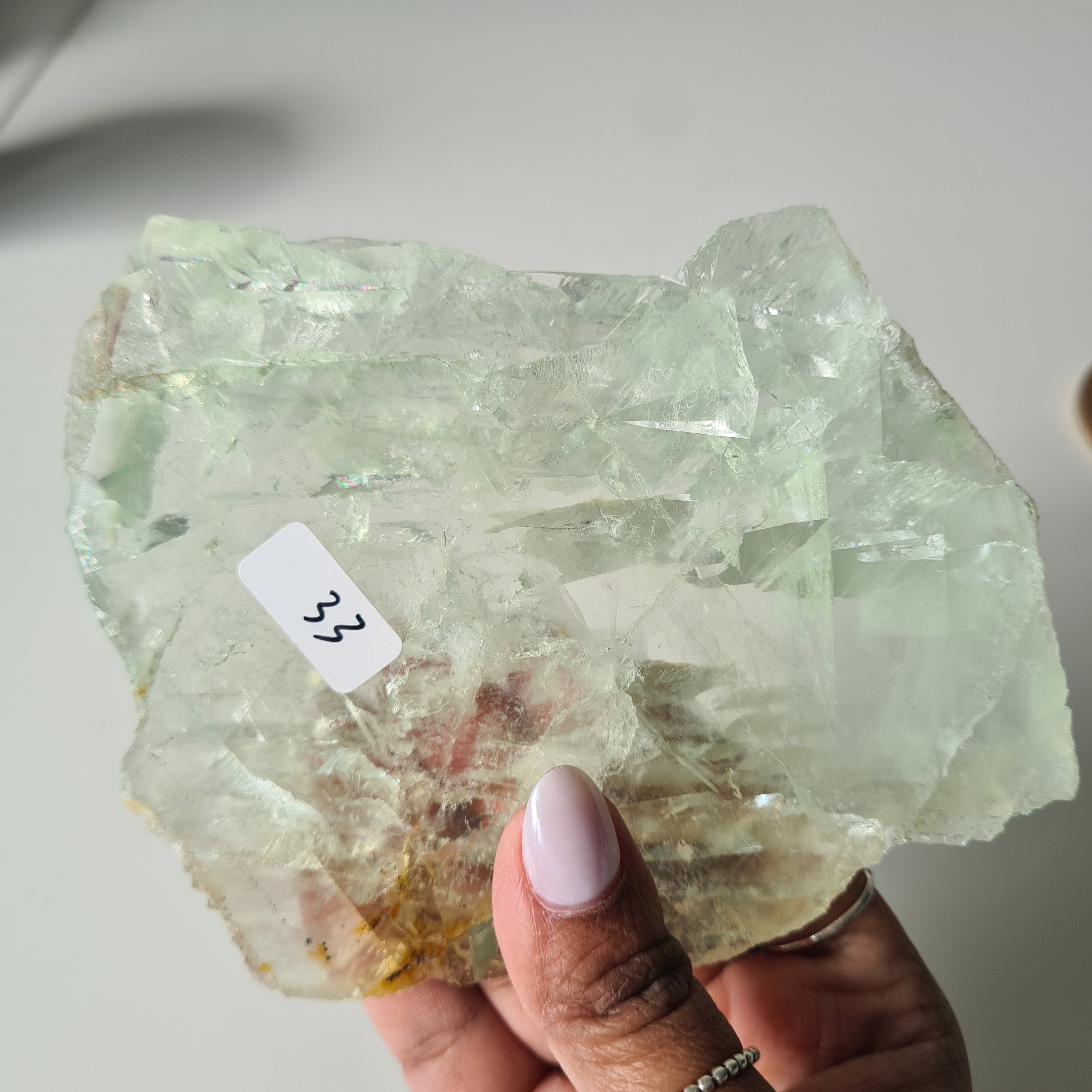 Frozen Lake of Dreams Fluorite Portal on Stand | 19 cm with stand