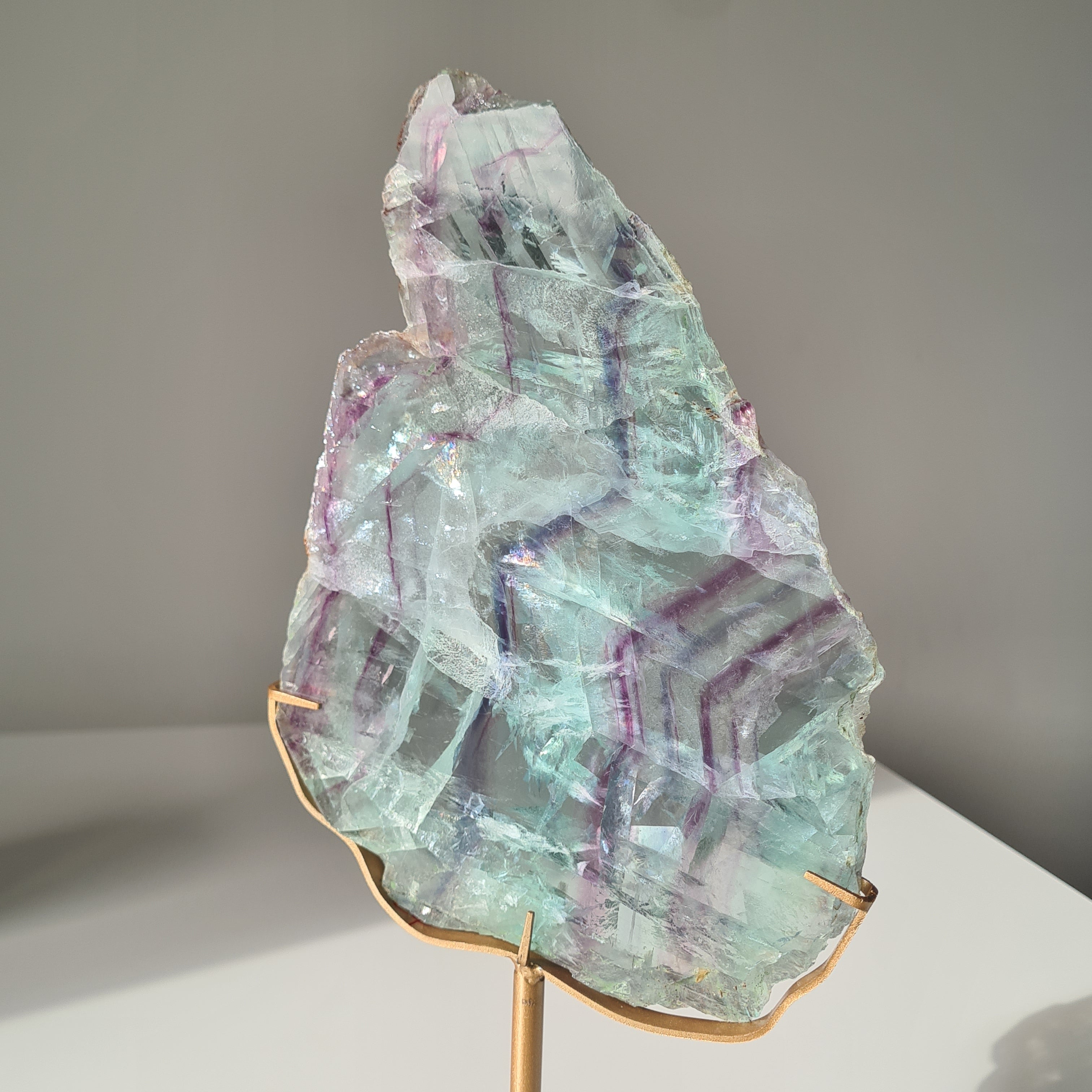 Fluorite Dream Portal On Custom Stand | 31.2 cm tall with stand