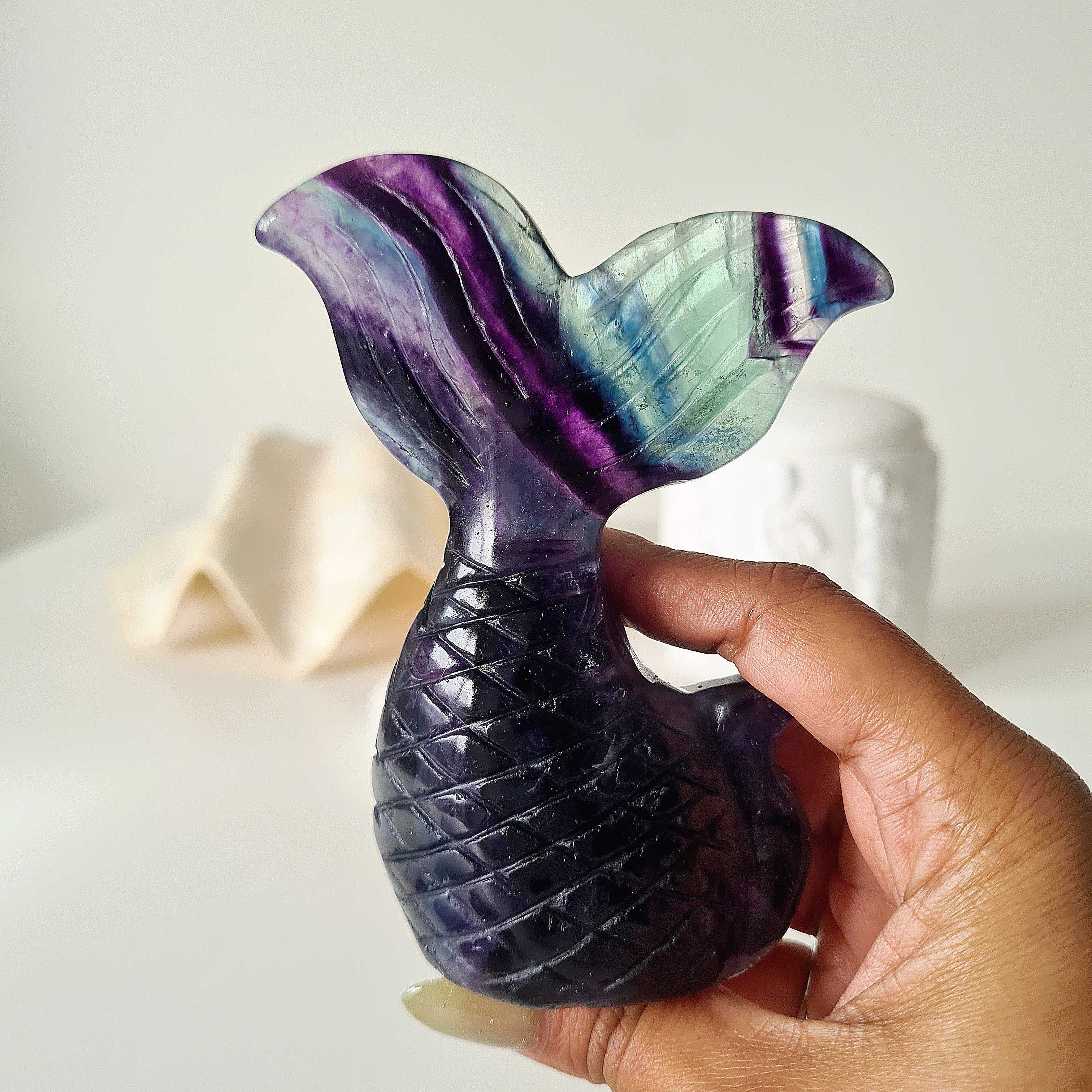 Siren & Mermaid Tail | Fluorite