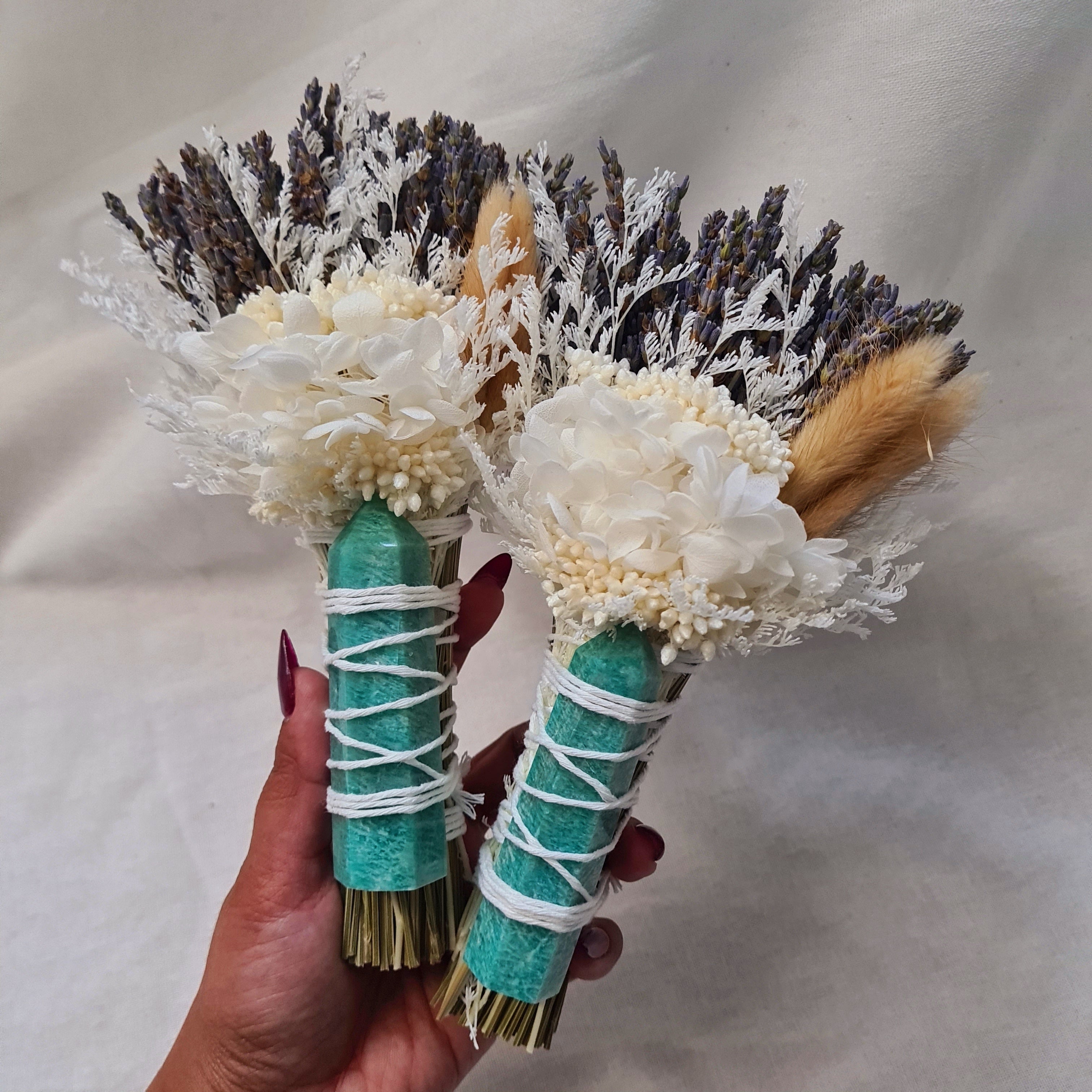 Manifestation | Amazonite Flower Wand | 1 piece