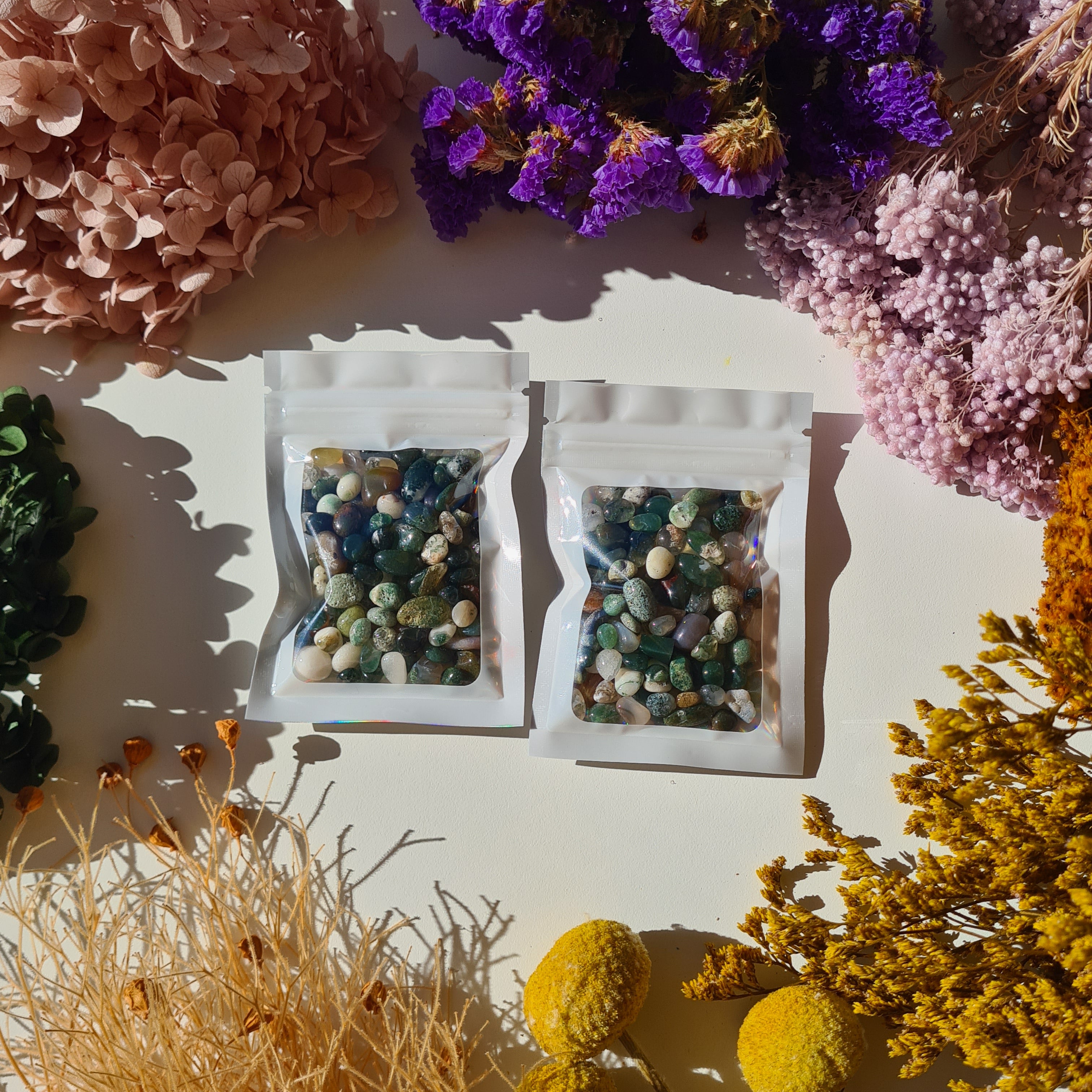 Moss Agate Mix Chips | Harmony | 40 g