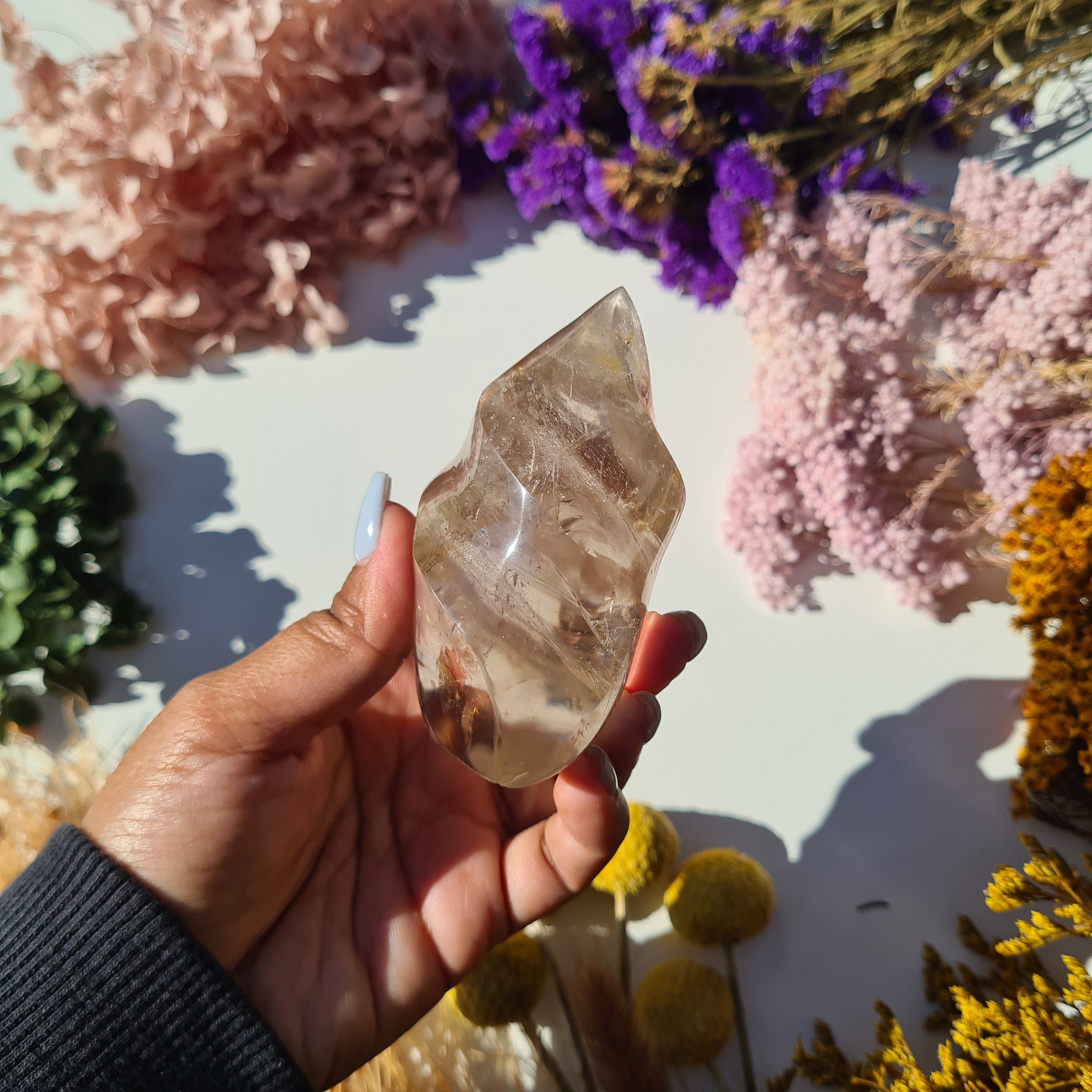 Light Shade Smokey Quartz Flame | 251 g