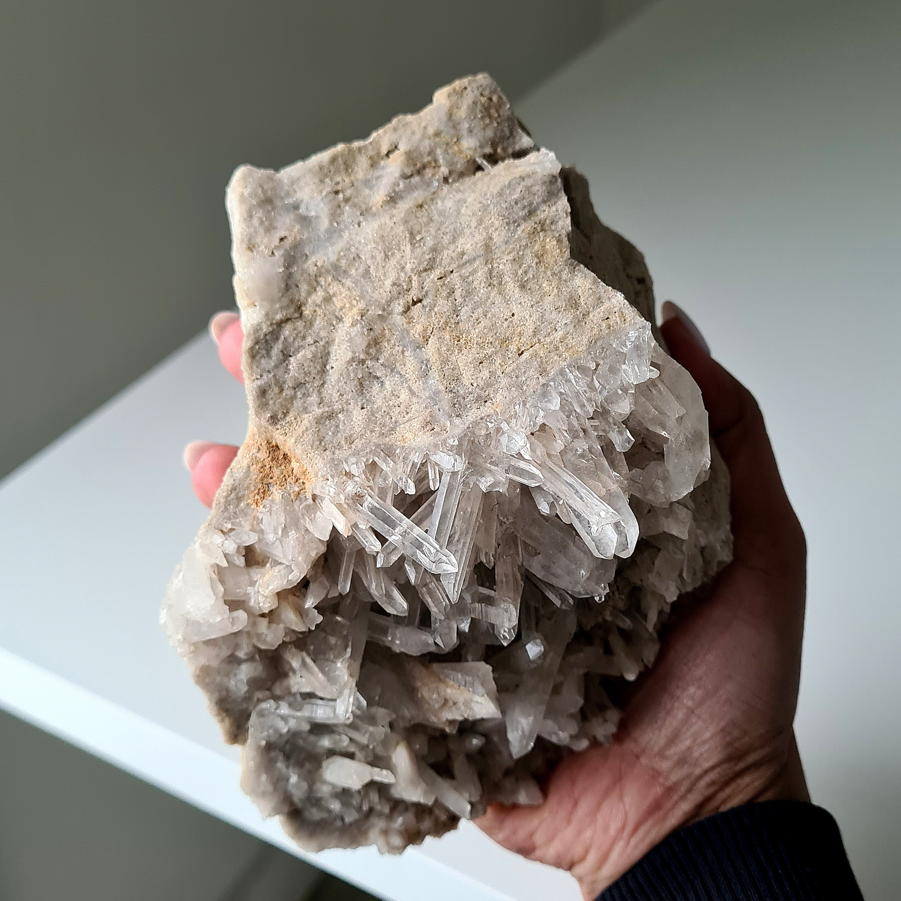 Earthy Clear Quartz Cluster | C