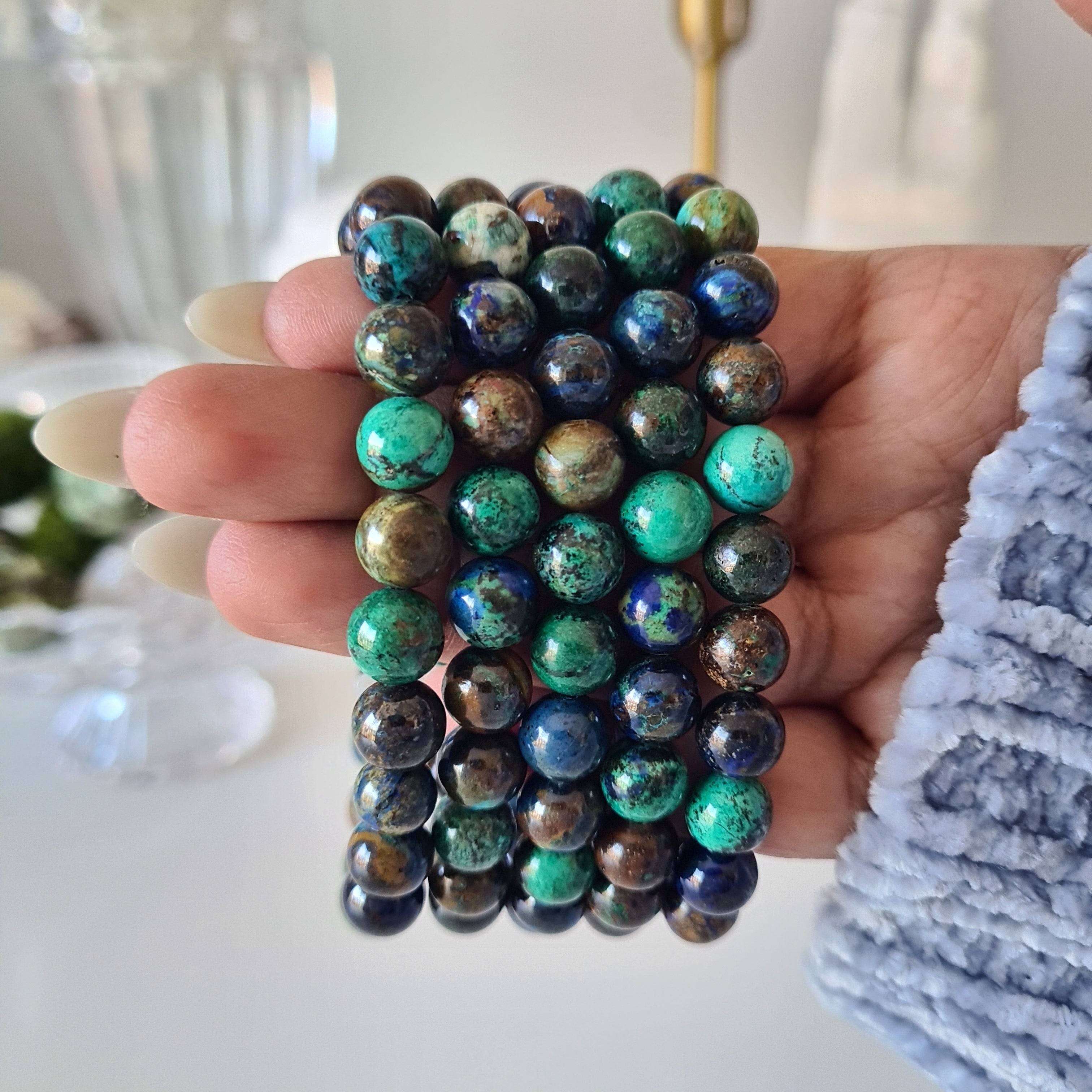 Chrysocolla + Azurite + Malachite Bracelet  | 1 Piece