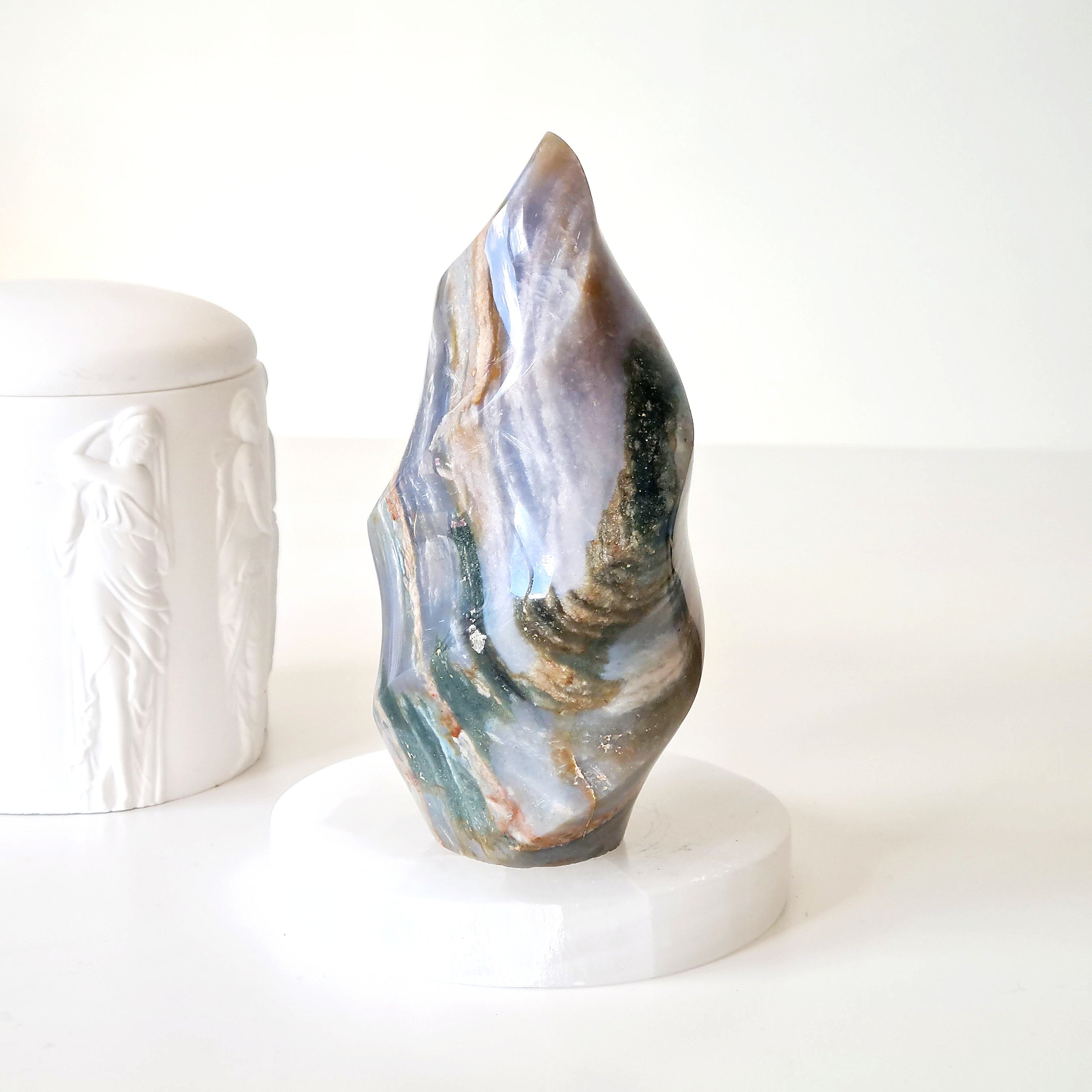 Ocean Jasper Flame | 13.3 cm tall | 618 g
