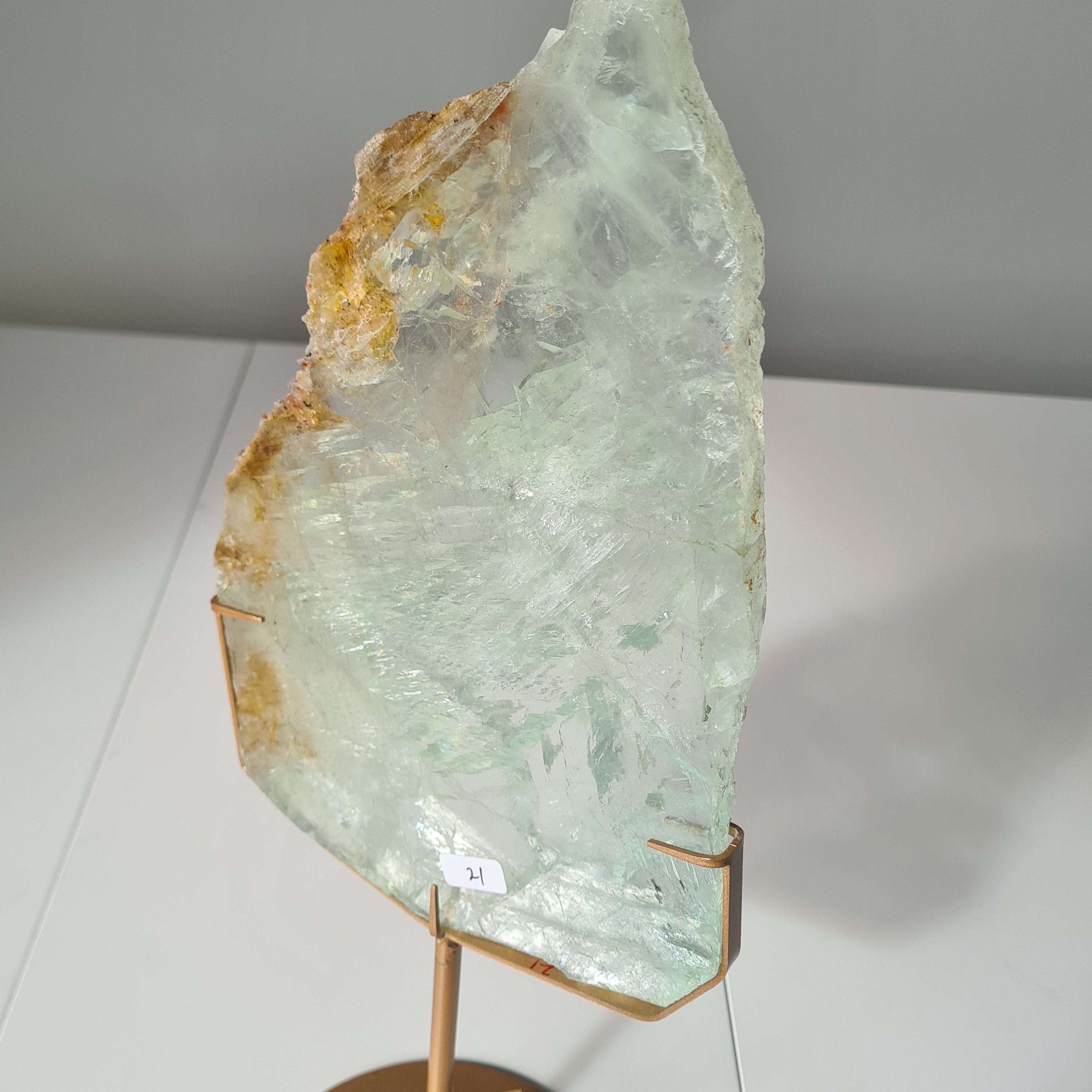 Frozen Lake of Dreams Fluorite Portal on Stand | 37.5 cm with stand