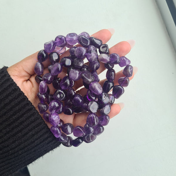 Amethyst Bracelet~ dark purple