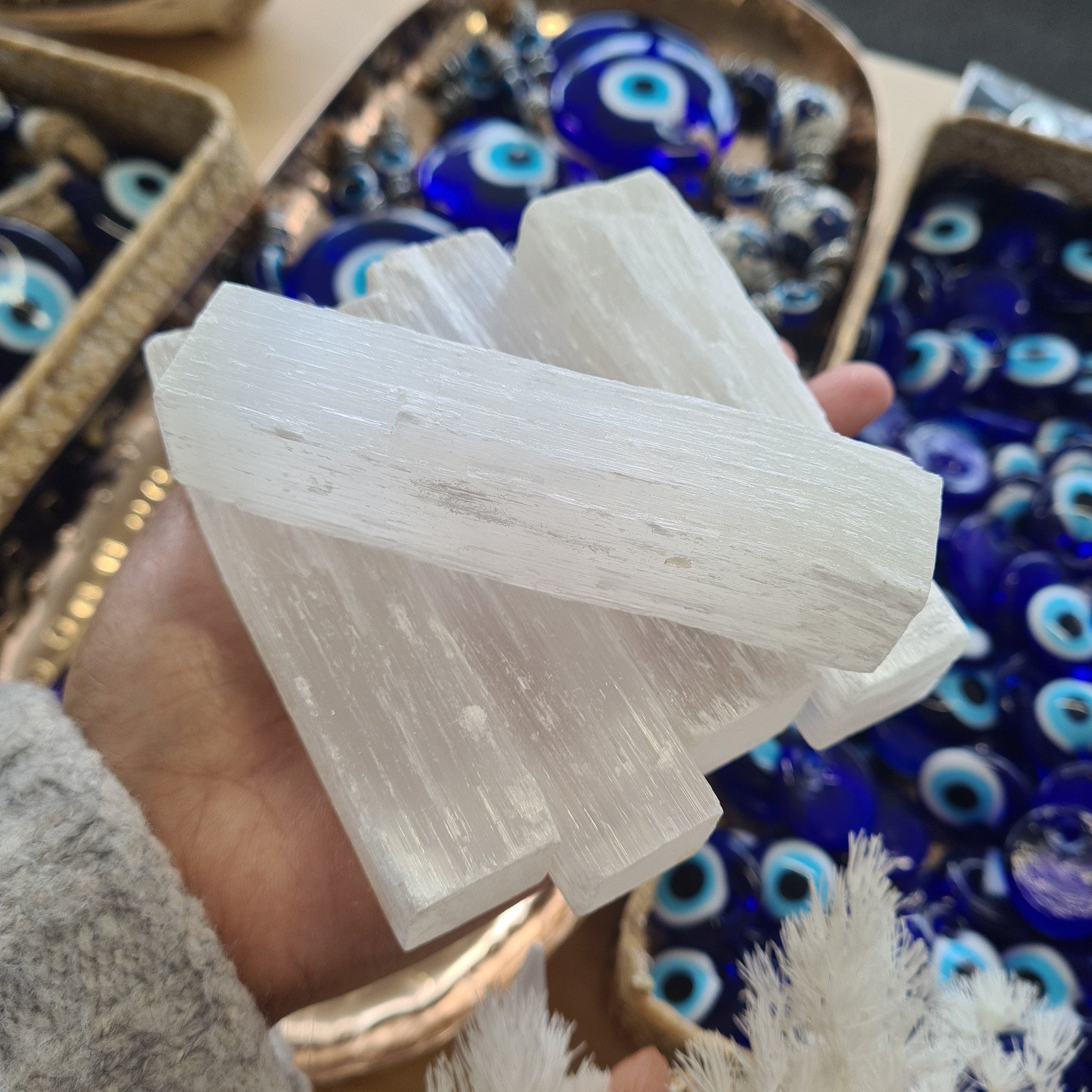 5 pc Selenite Beam | Home Protection