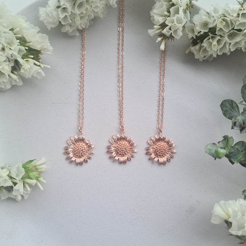 Daisy Necklace 'Fertility & Motherhood' ~ Rose Gold