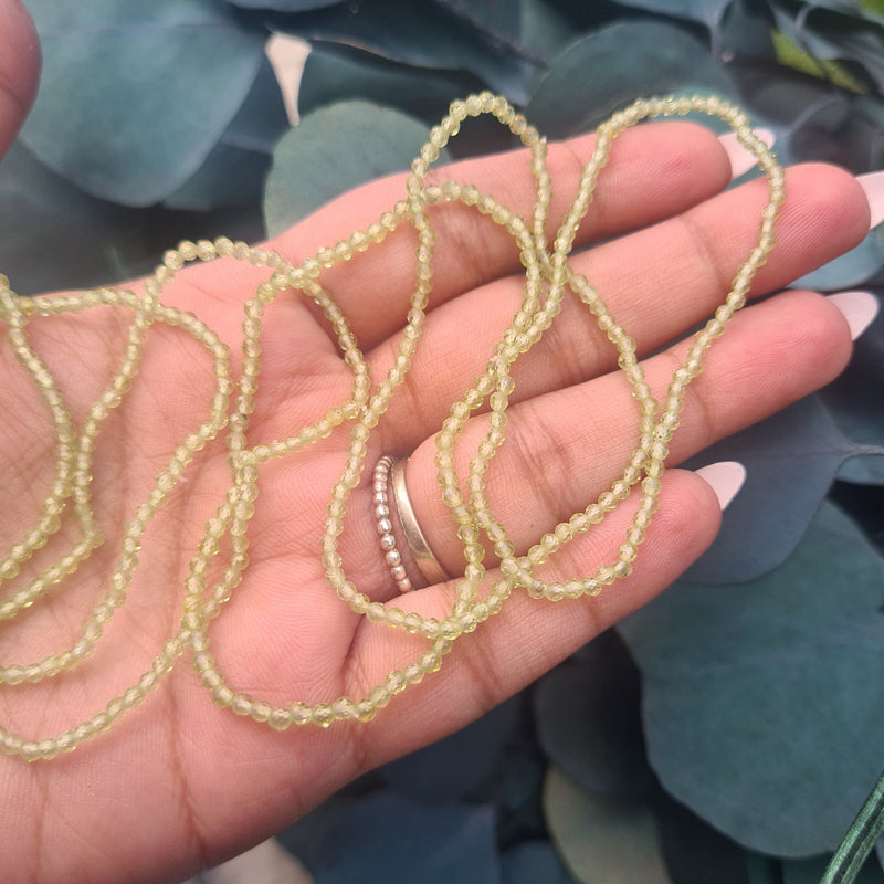 Peridot~ Faceted Bracelet