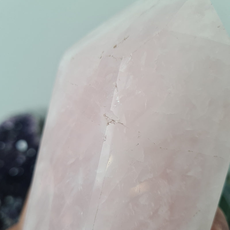 Rose Quartz Tower 18cm Tall