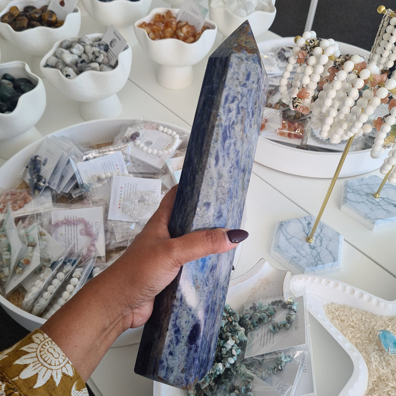 MS165 Sodalite Tower 30cm Tall